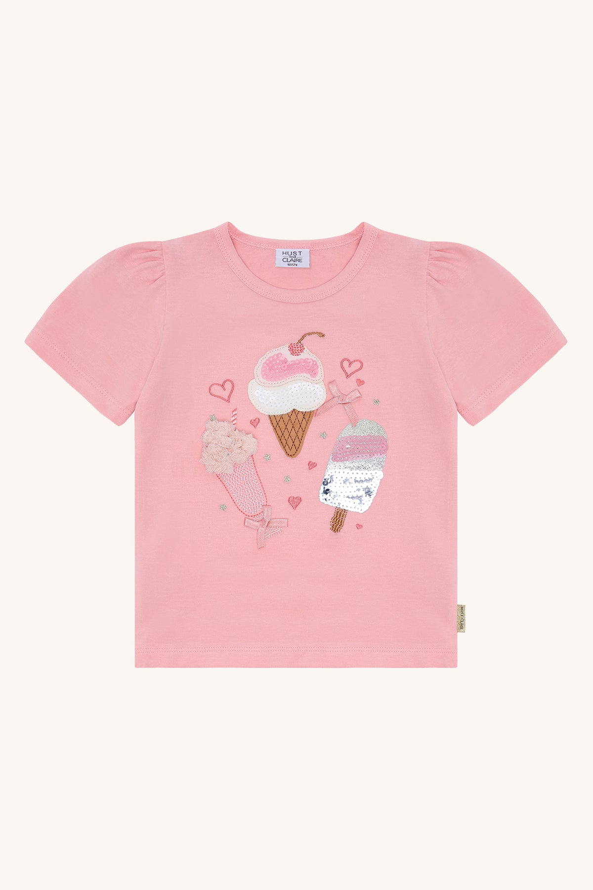 🍦 Ice Cream Dreams T-shirt – Roze | Hust & Claire