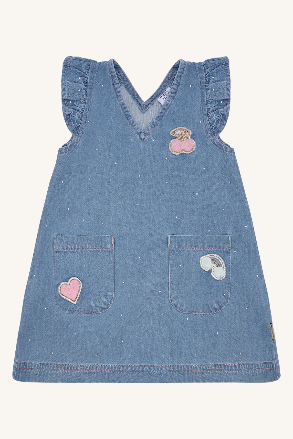 🍒 Denim Jurkje met Speelse Details | Hust & Claire