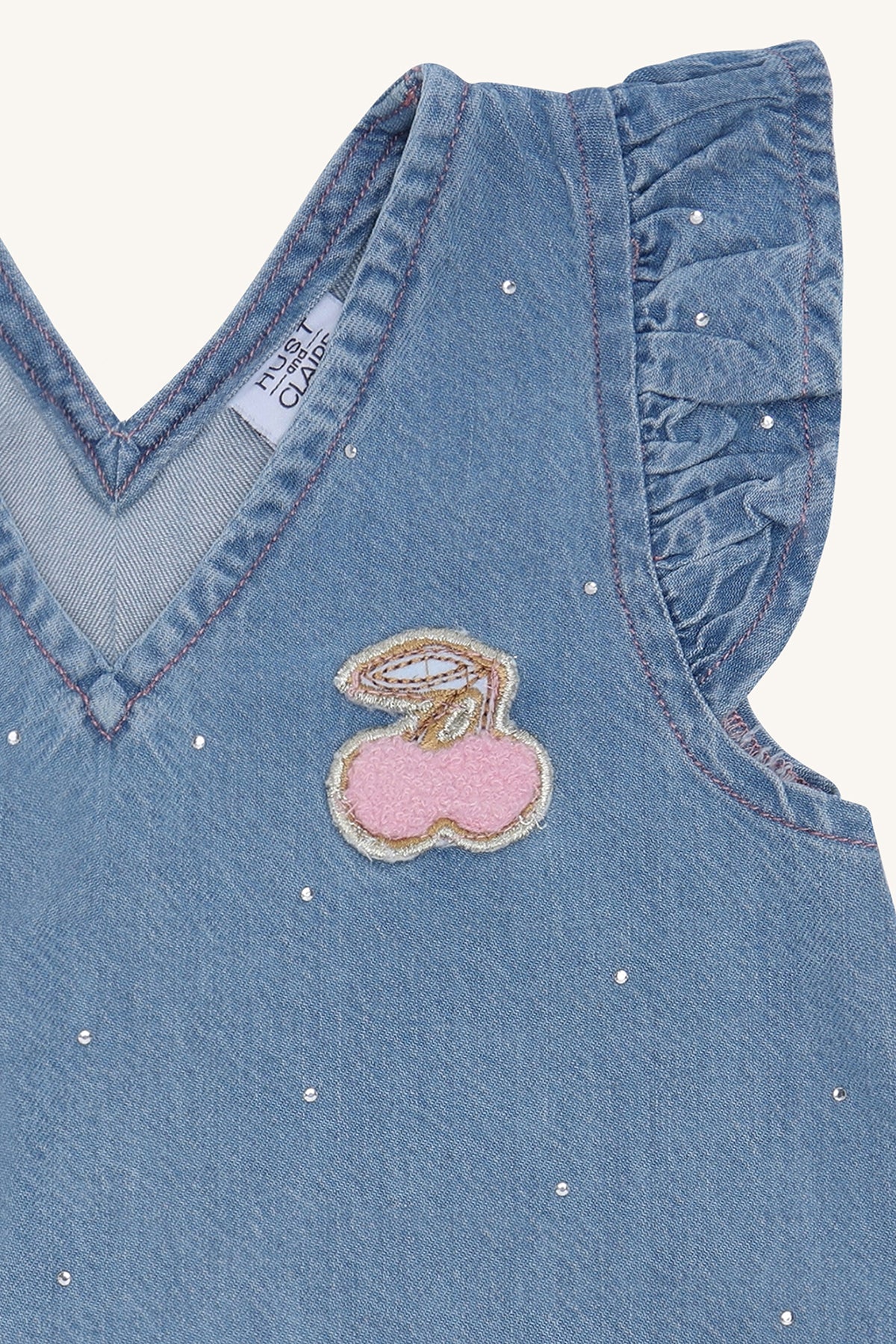 🍒 Denim Jurkje met Speelse Details | Hust & Claire