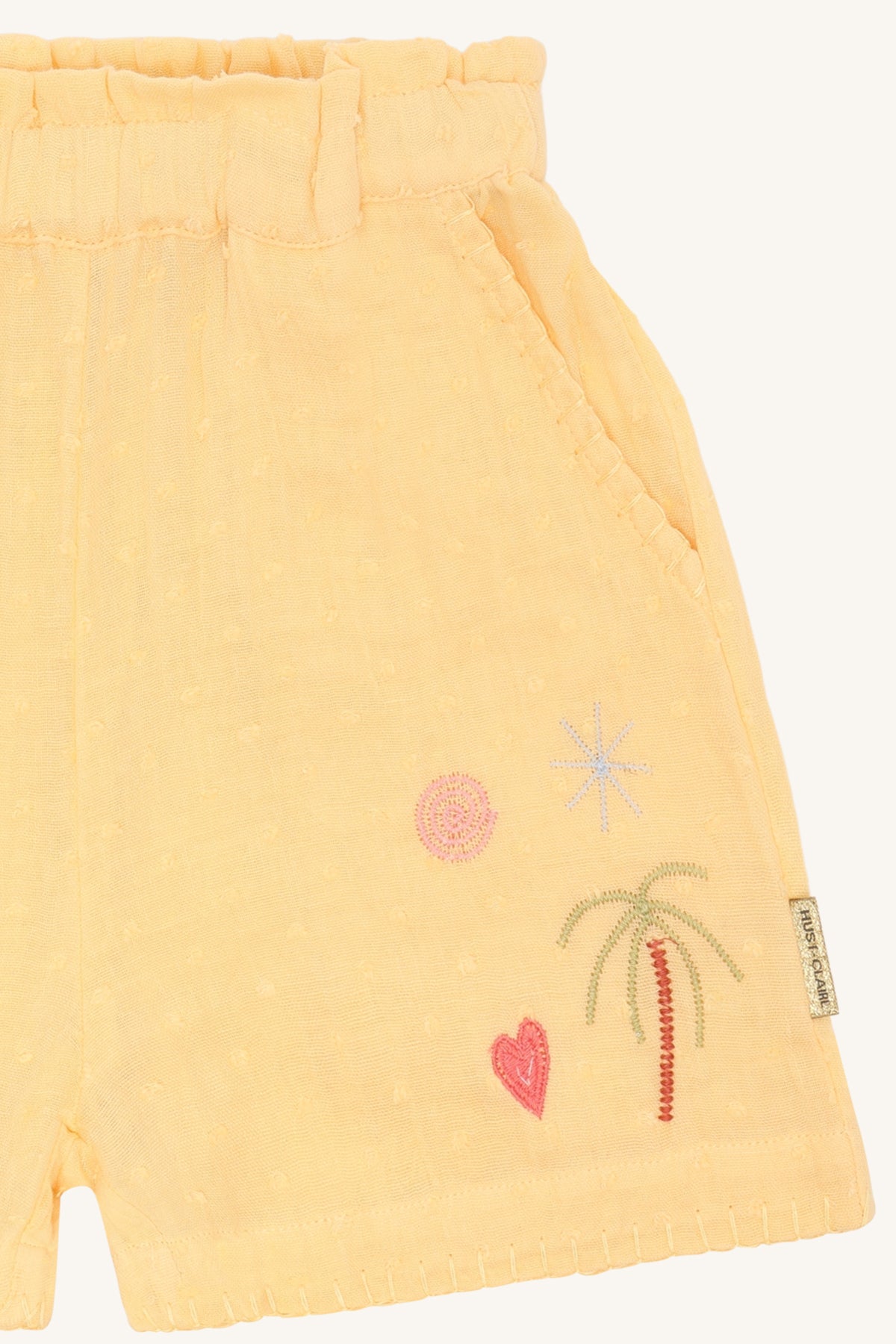 ☀️ Sunny Summer Short – Zachtgeel | Hust & Claire