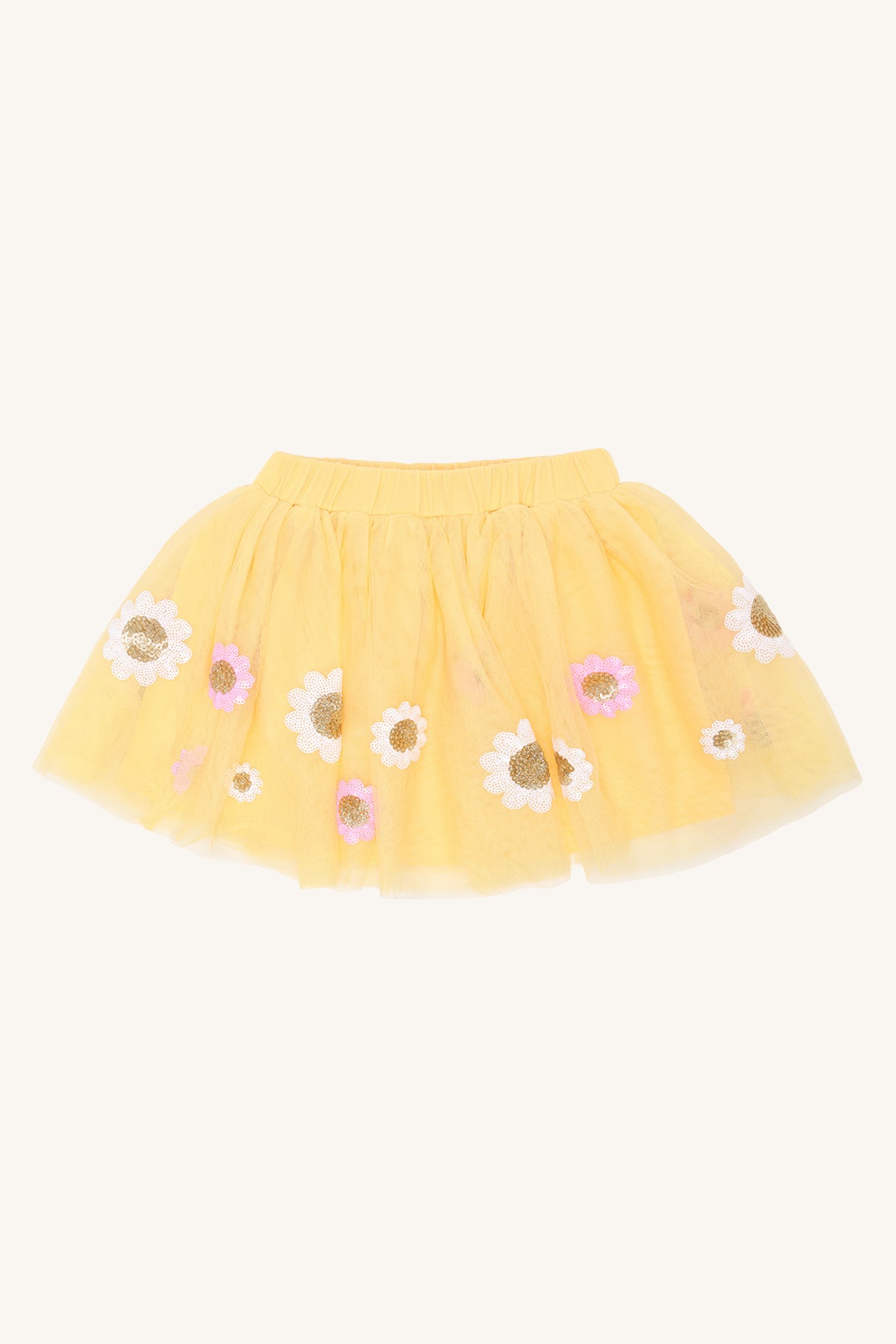 🌼 Sunny Daisy Tutu Rok – Geel | Hust & Claire