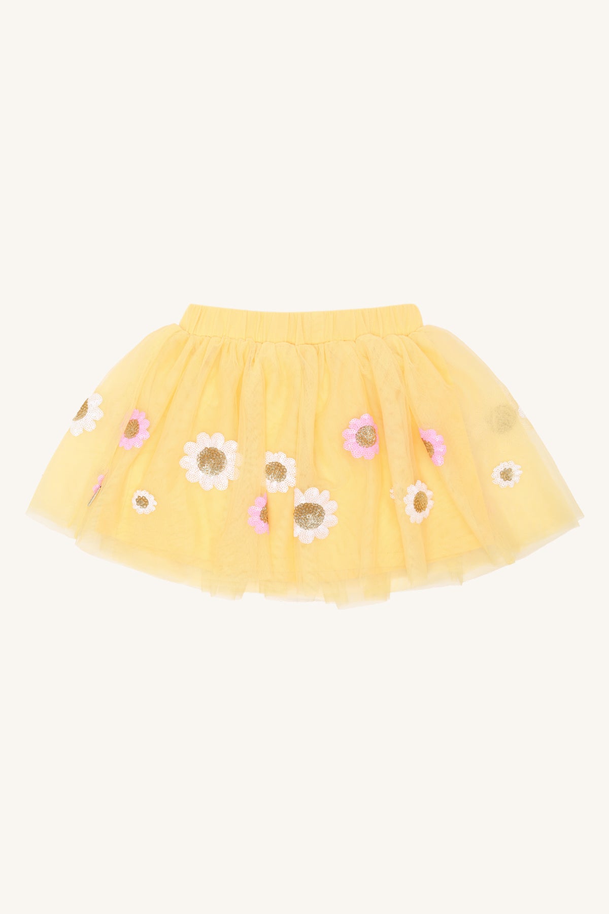 🌼 Sunny Daisy Tutu Rok – Geel | Hust & Claire