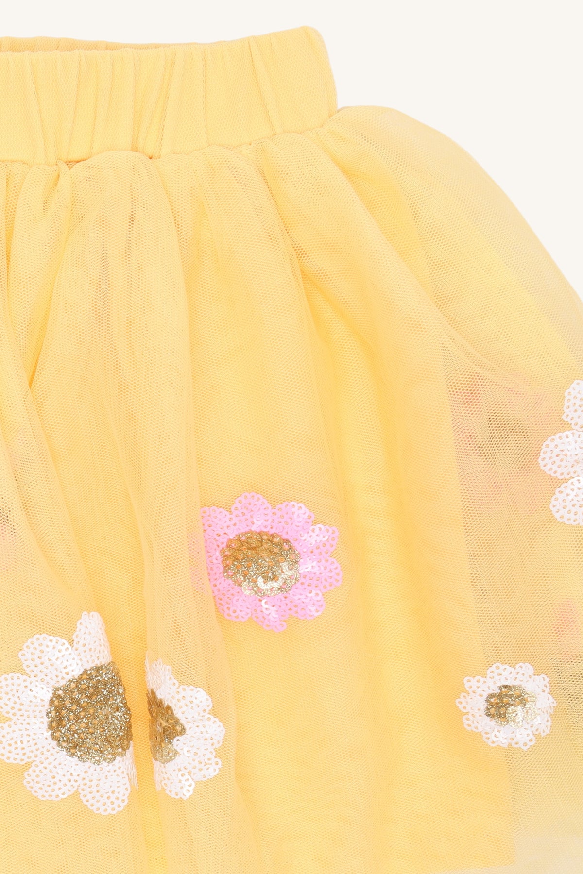 🌼 Sunny Daisy Tutu Rok – Geel | Hust & Claire
