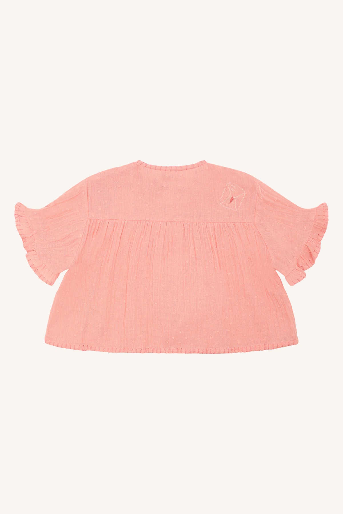 🍦 Sweet Summer Blouse – Koraalroze | Hust & Claire