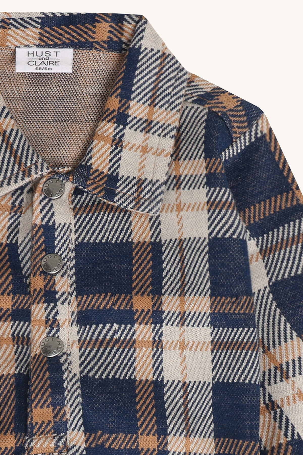 💙 Hust & Claire Baby Jongens Hemdje met Ruitjes – Little Lumberjack