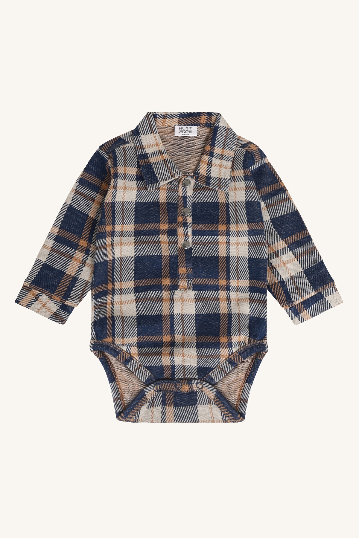 💙 Hust & Claire Baby Jongens Hemdje met Ruitjes – Little Lumberjack