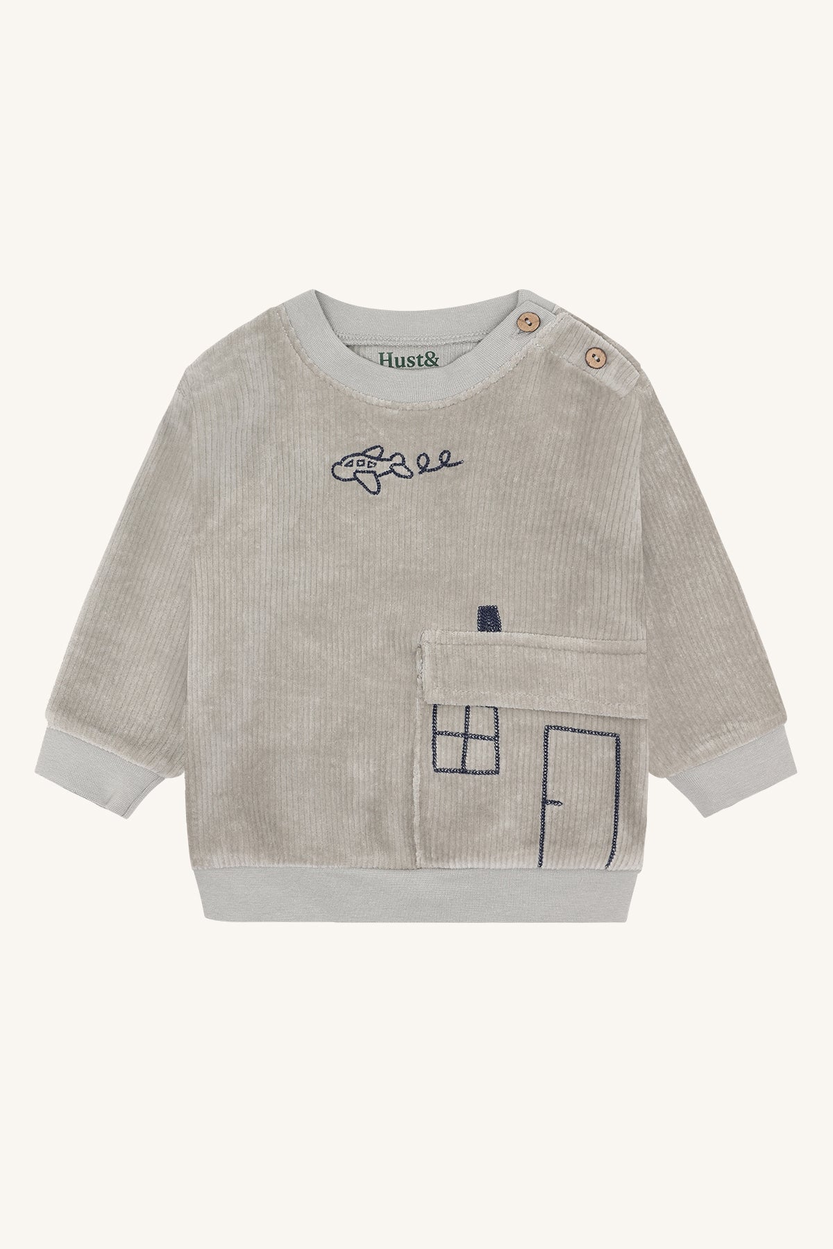 🤎 Hust & Claire Sofus sweater – Forest Fog