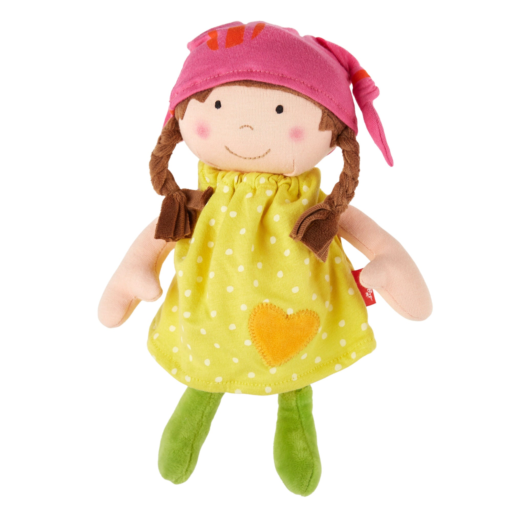 💖 Sigikid Knuffelpop Geel-Roze – Een zonnetje om te knuffelen