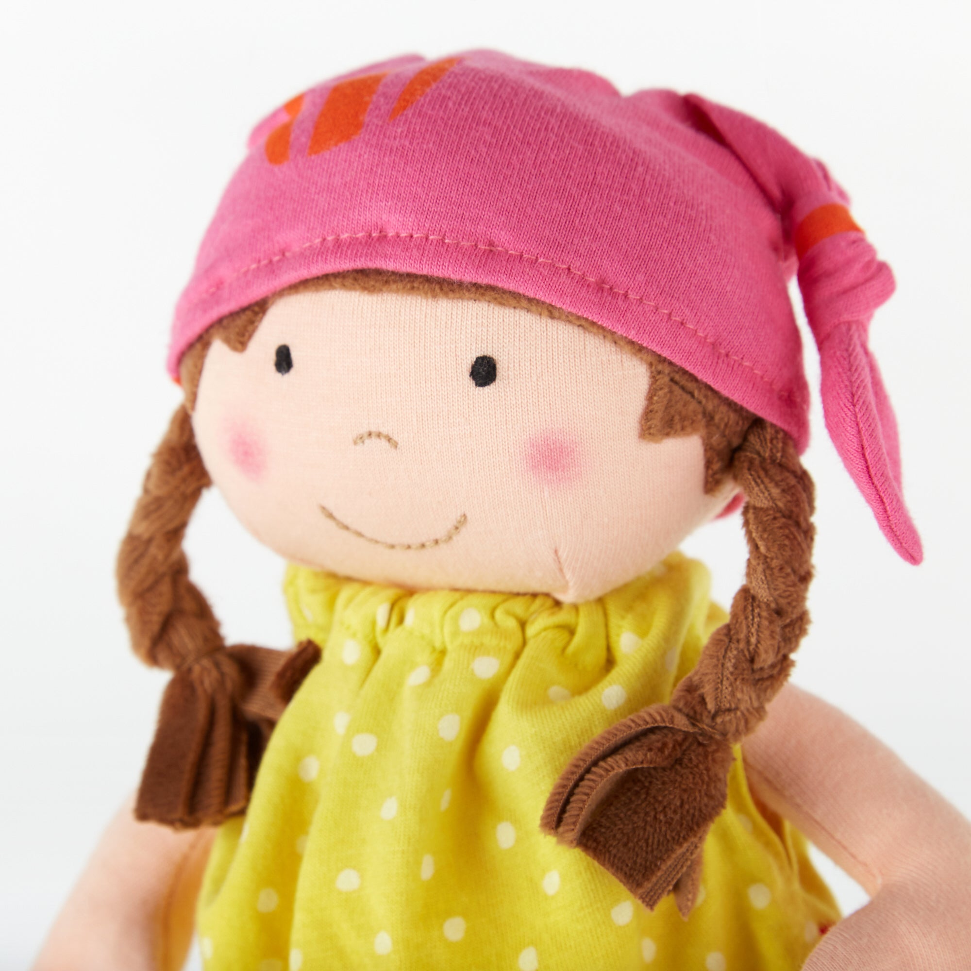 💖 Sigikid Knuffelpop Geel-Roze – Een zonnetje om te knuffelen