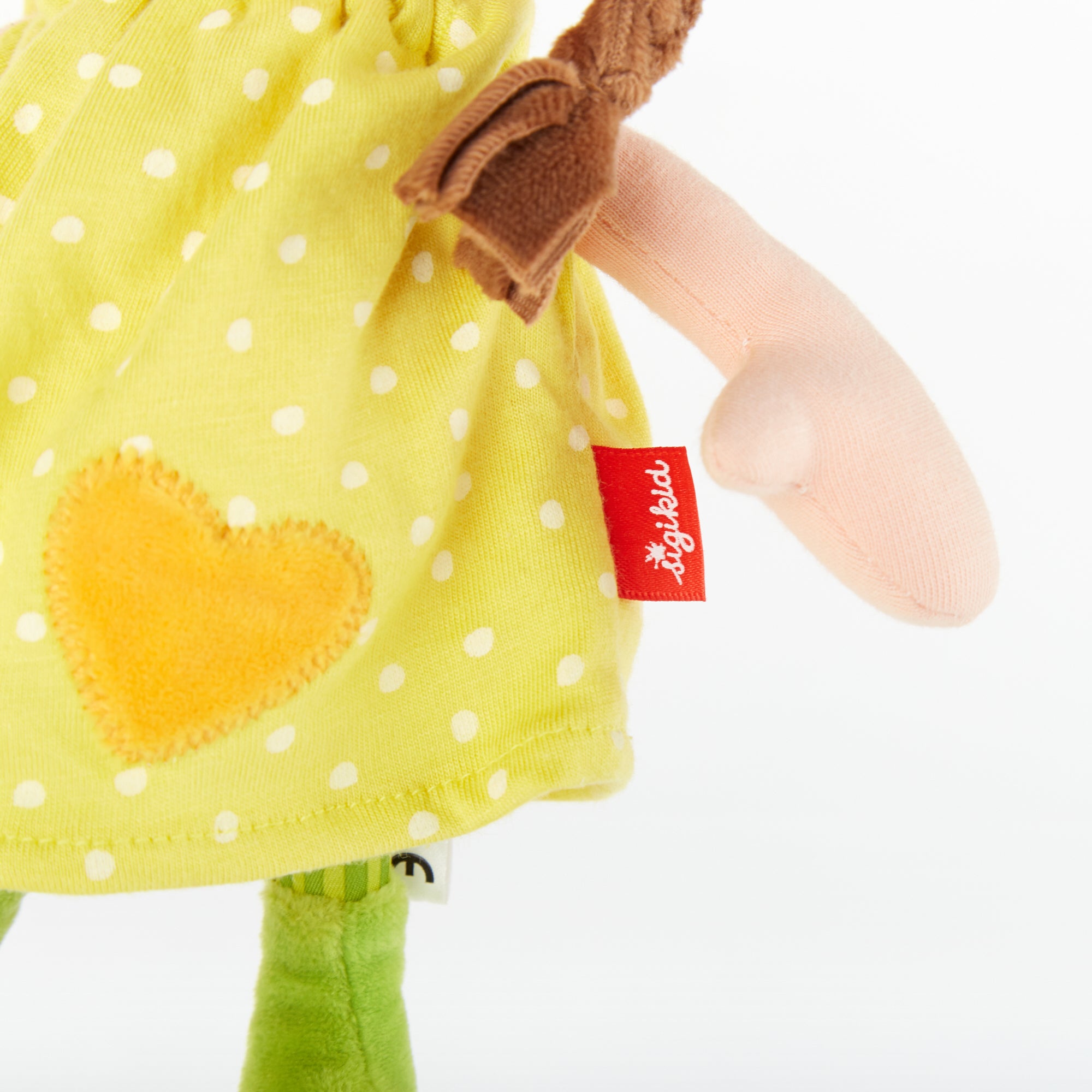 💖 Sigikid Knuffelpop Geel-Roze – Een zonnetje om te knuffelen