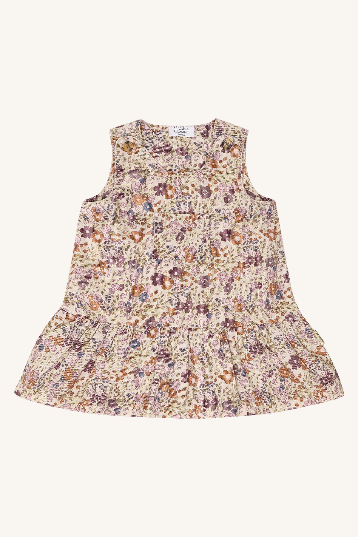 🌸 Hust & Claire bloemenjurkje – French Oak
