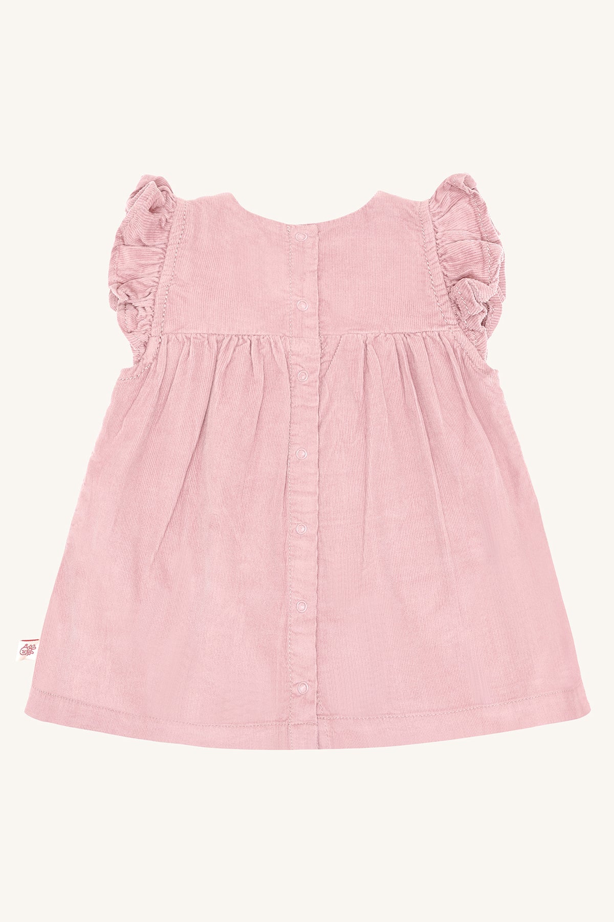 🌸 Hust & Claire Kis ribfluwelen jurkje – Heather