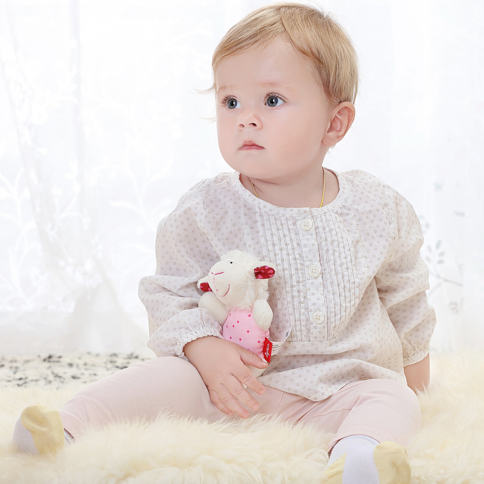 💖 Sigikid Schaapje Roze – Zachte eerste knuffelvriend