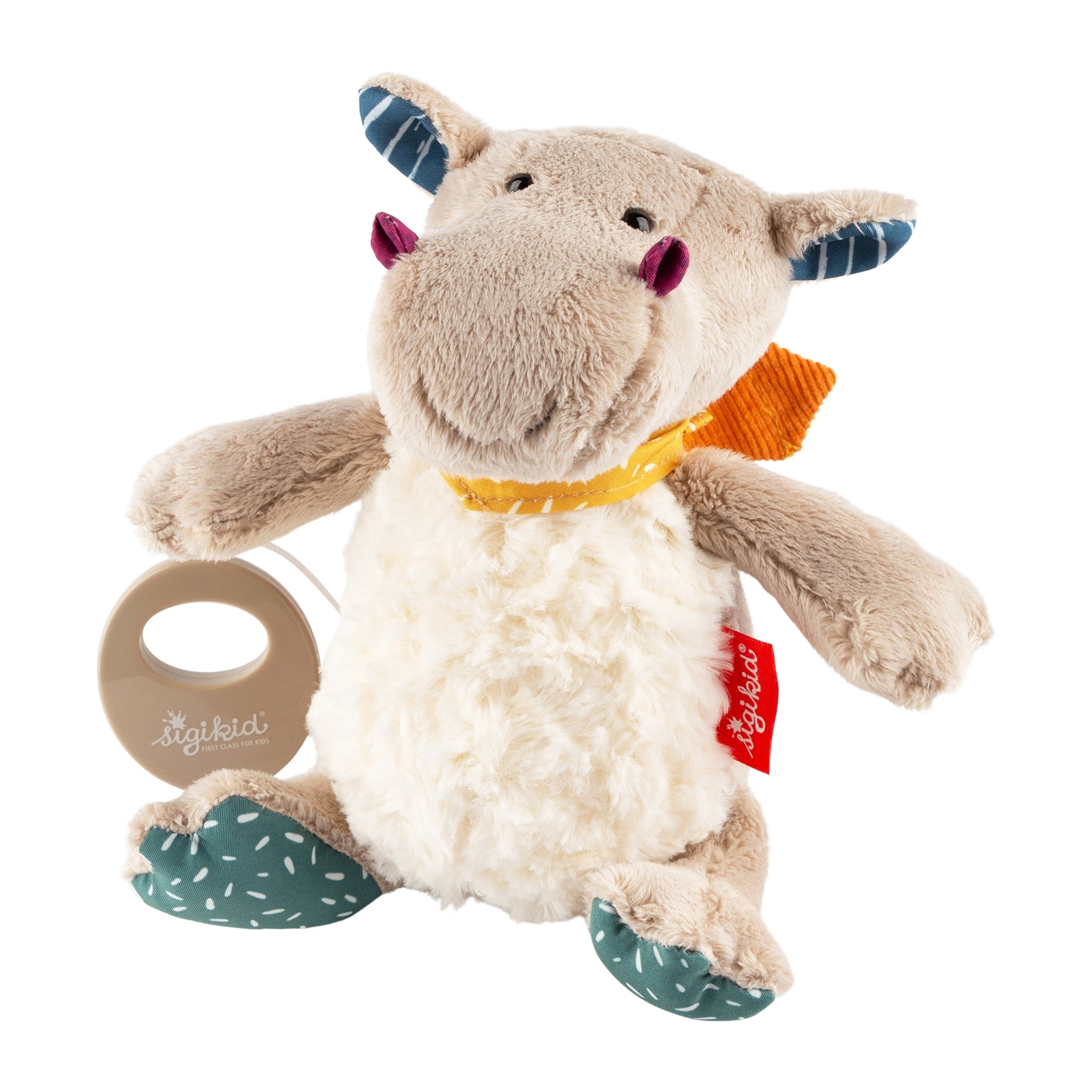 🦛 Sigikid Muzikale Knuffel Nijlpaard – Zachte Droomvriend met Muziekdoos