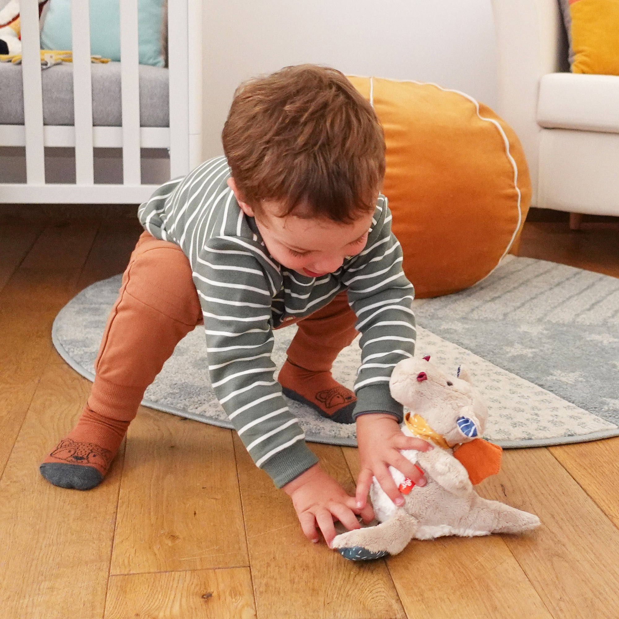 🦛 Sigikid Muzikale Knuffel Nijlpaard – Zachte Droomvriend met Muziekdoos