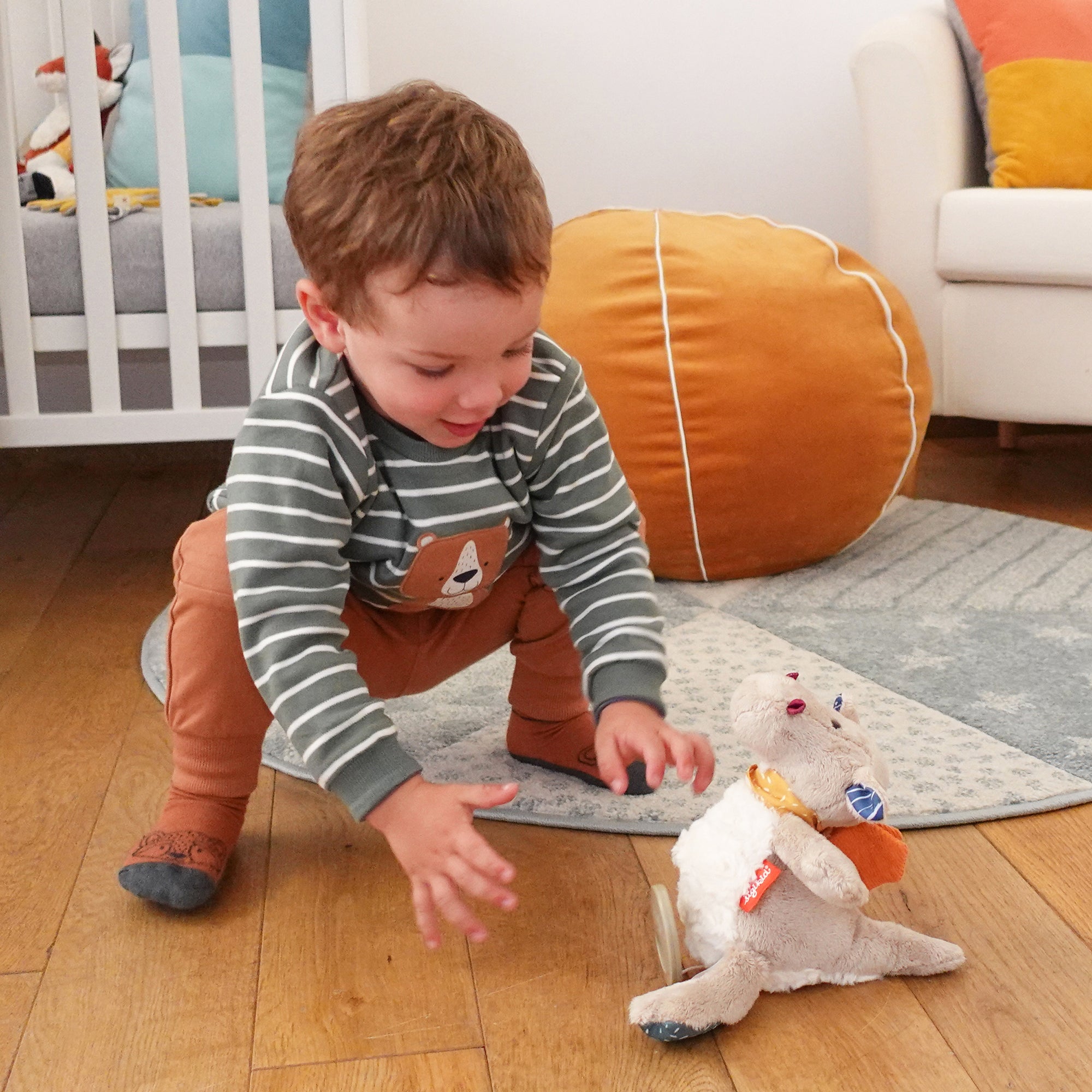 🦛 Sigikid Muzikale Knuffel Nijlpaard – Zachte Droomvriend met Muziekdoos