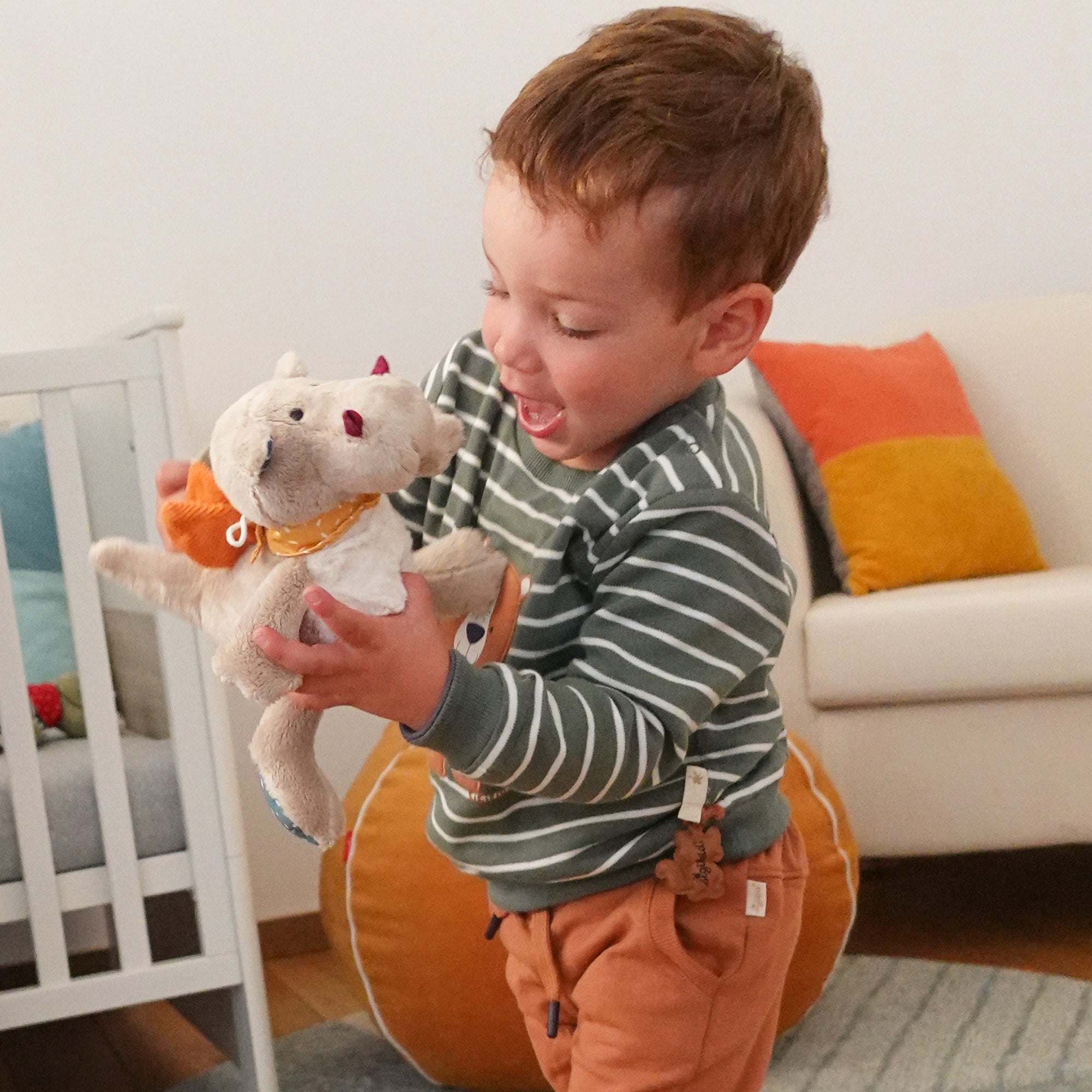 🦛 Sigikid Muzikale Knuffel Nijlpaard – Zachte Droomvriend met Muziekdoos