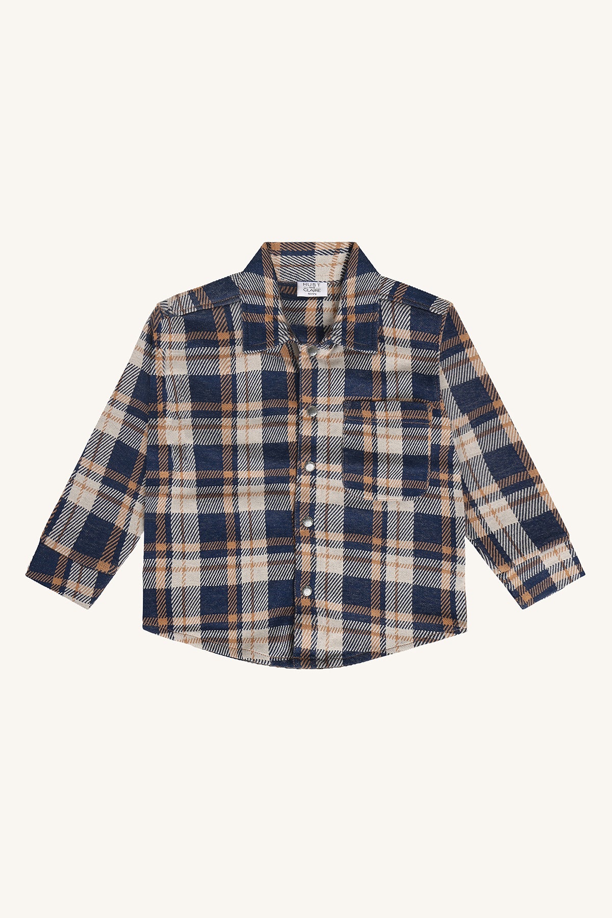 💙 Hust & Claire jongenshemd – Classic Lumberjack Check