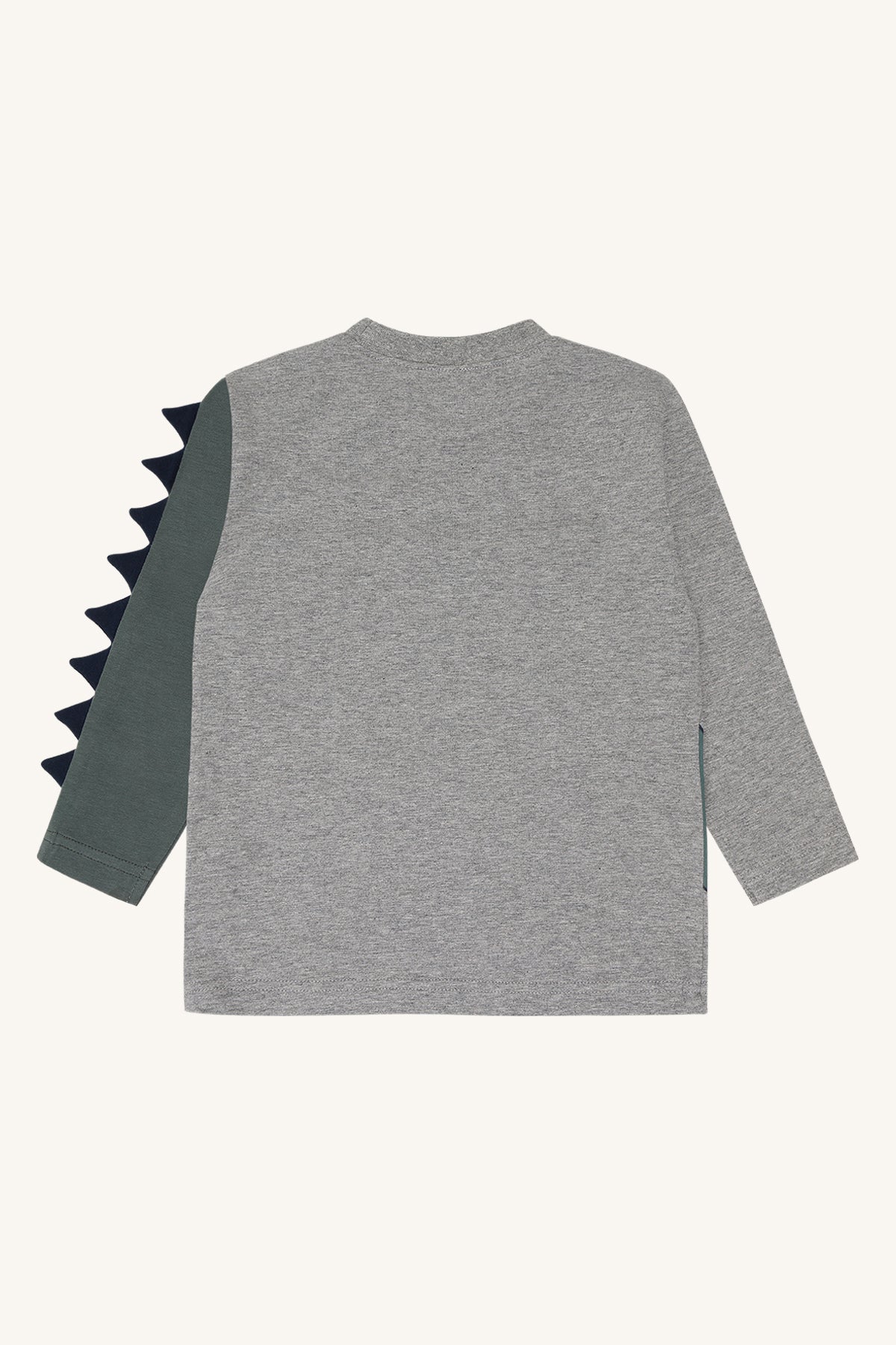 🦖 Hust & Claire dinosaurus longsleeve – Grey Melange