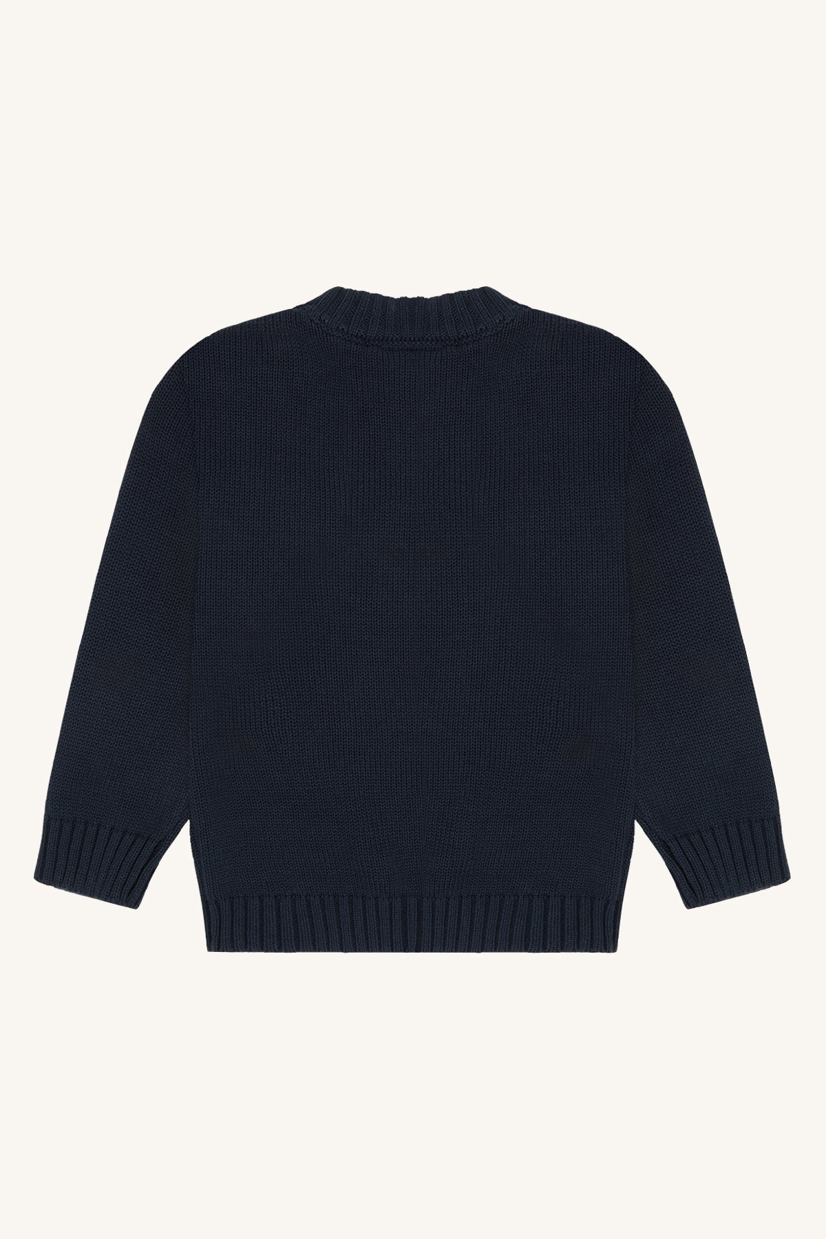 🐻 Hust & Claire gebreide trui met coole beer – Navy
