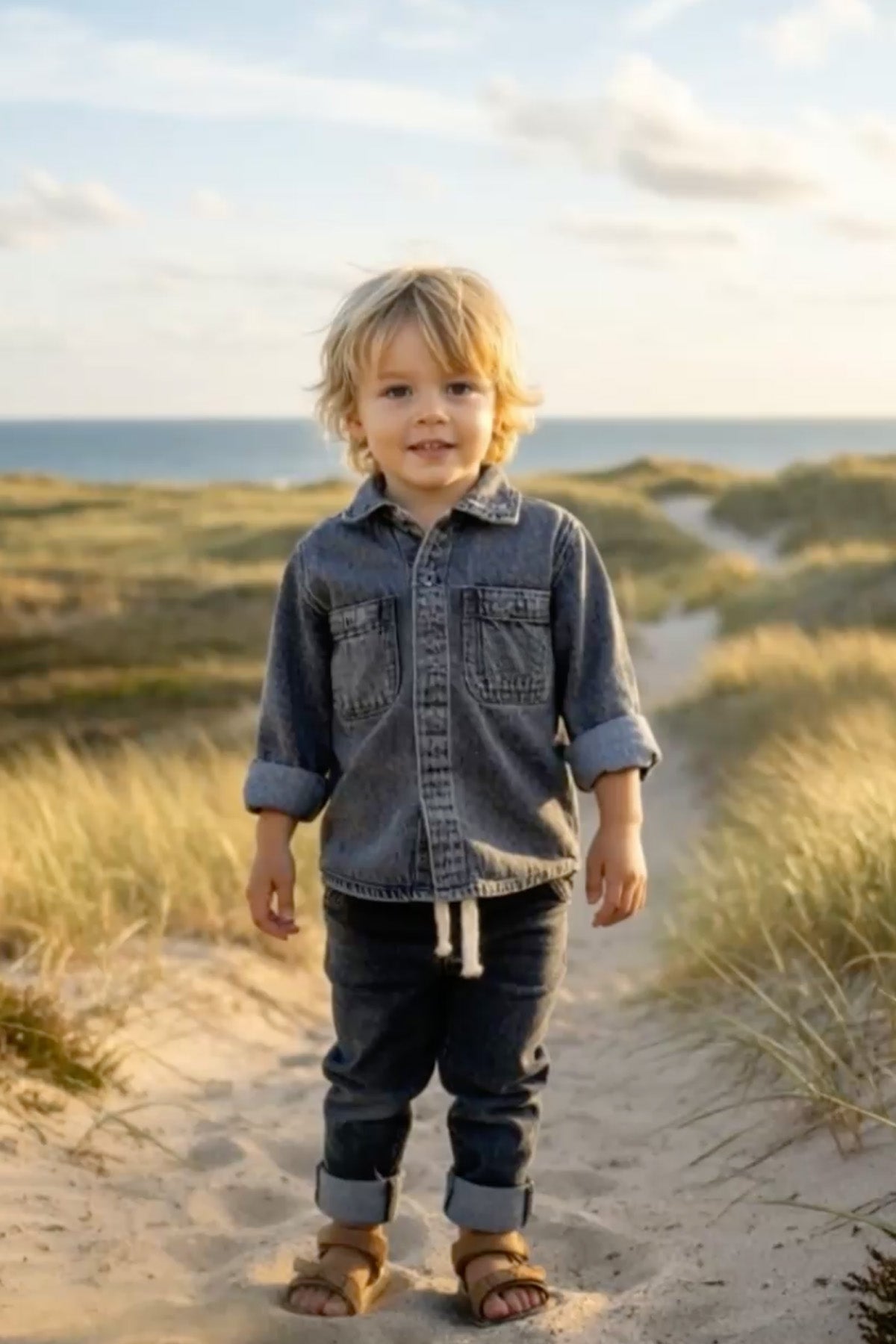 👖 Hust & Claire – Relaxed jeans met omslag & elastische taille