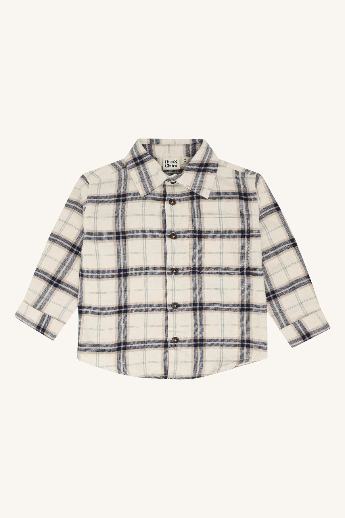 🤎 Hust & Claire Ravn geruit hemd – French Oak