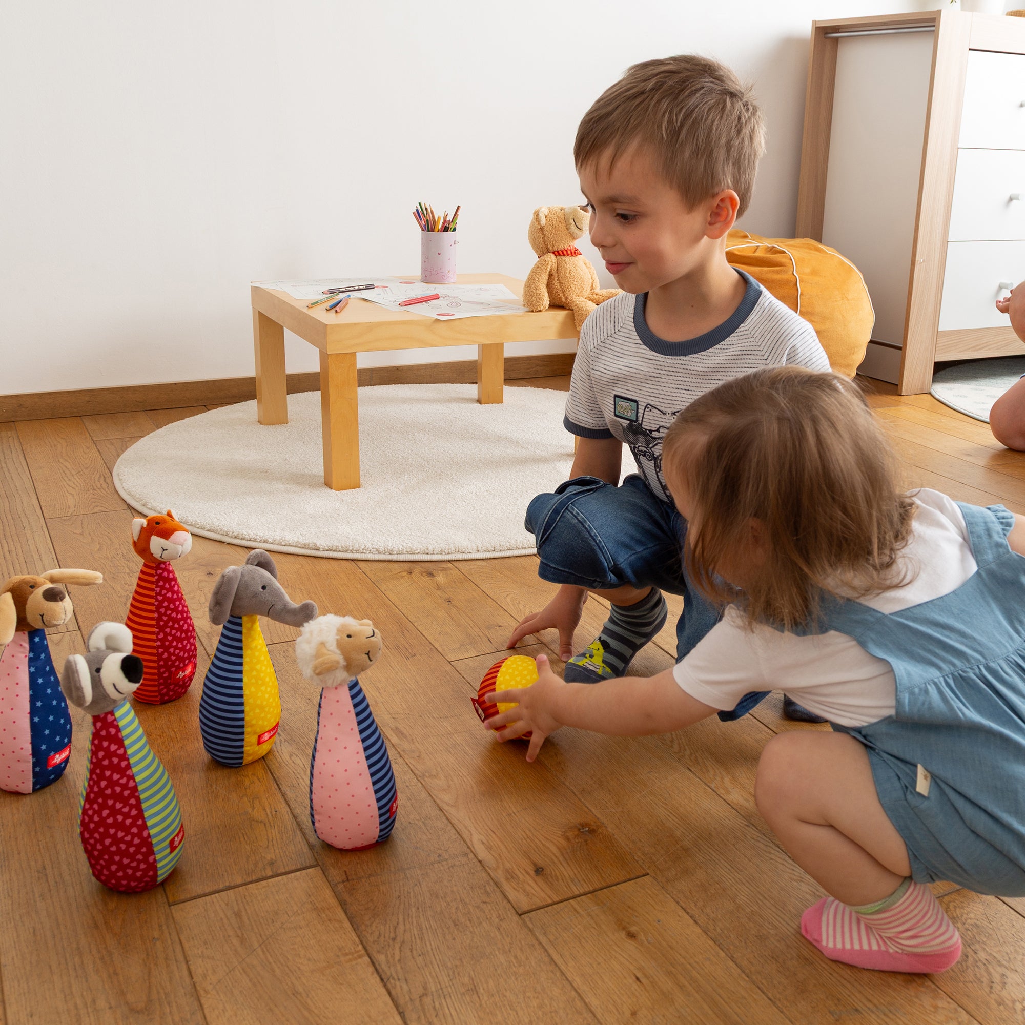 🎳 Sigikid Bowlingset Dierenvriendjes – Spelenderwijs Rollen, Gooien en Lachen