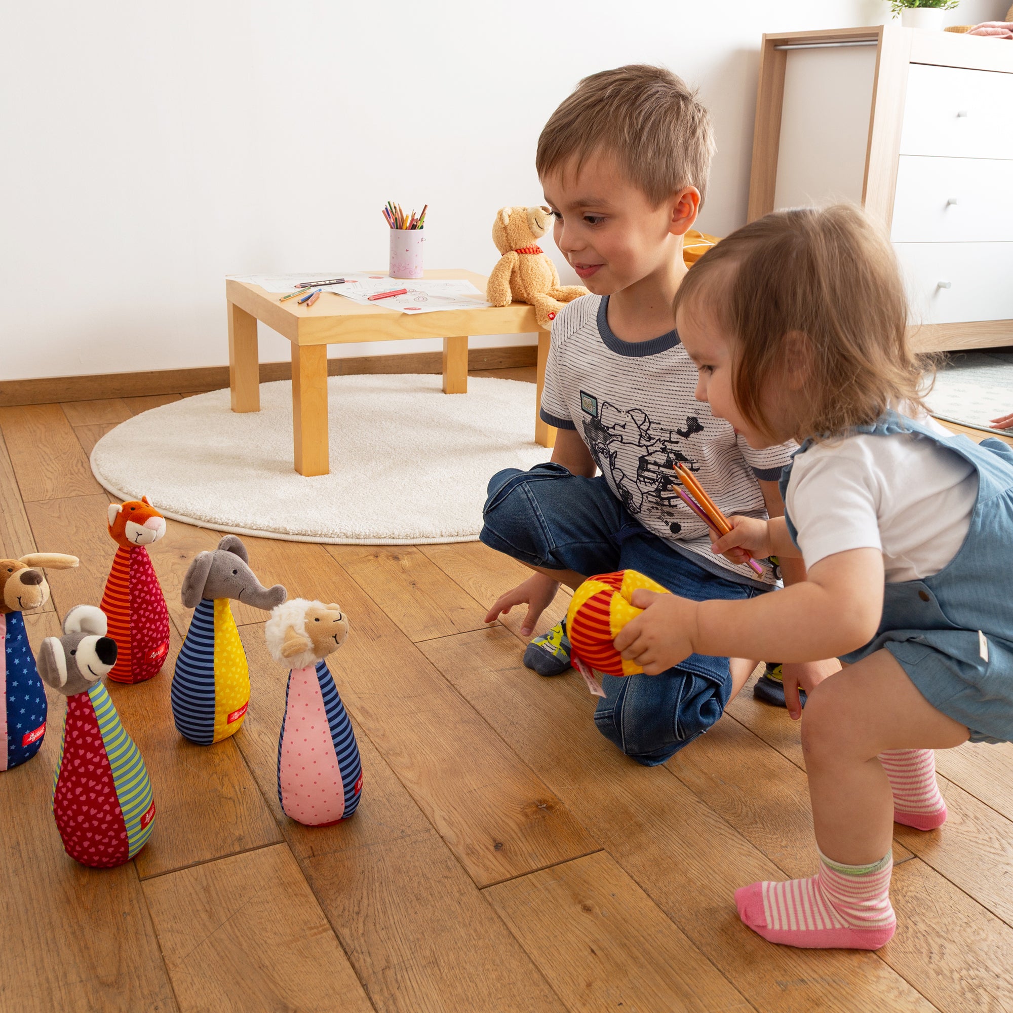 🎳 Sigikid Bowlingset Dierenvriendjes – Spelenderwijs Rollen, Gooien en Lachen
