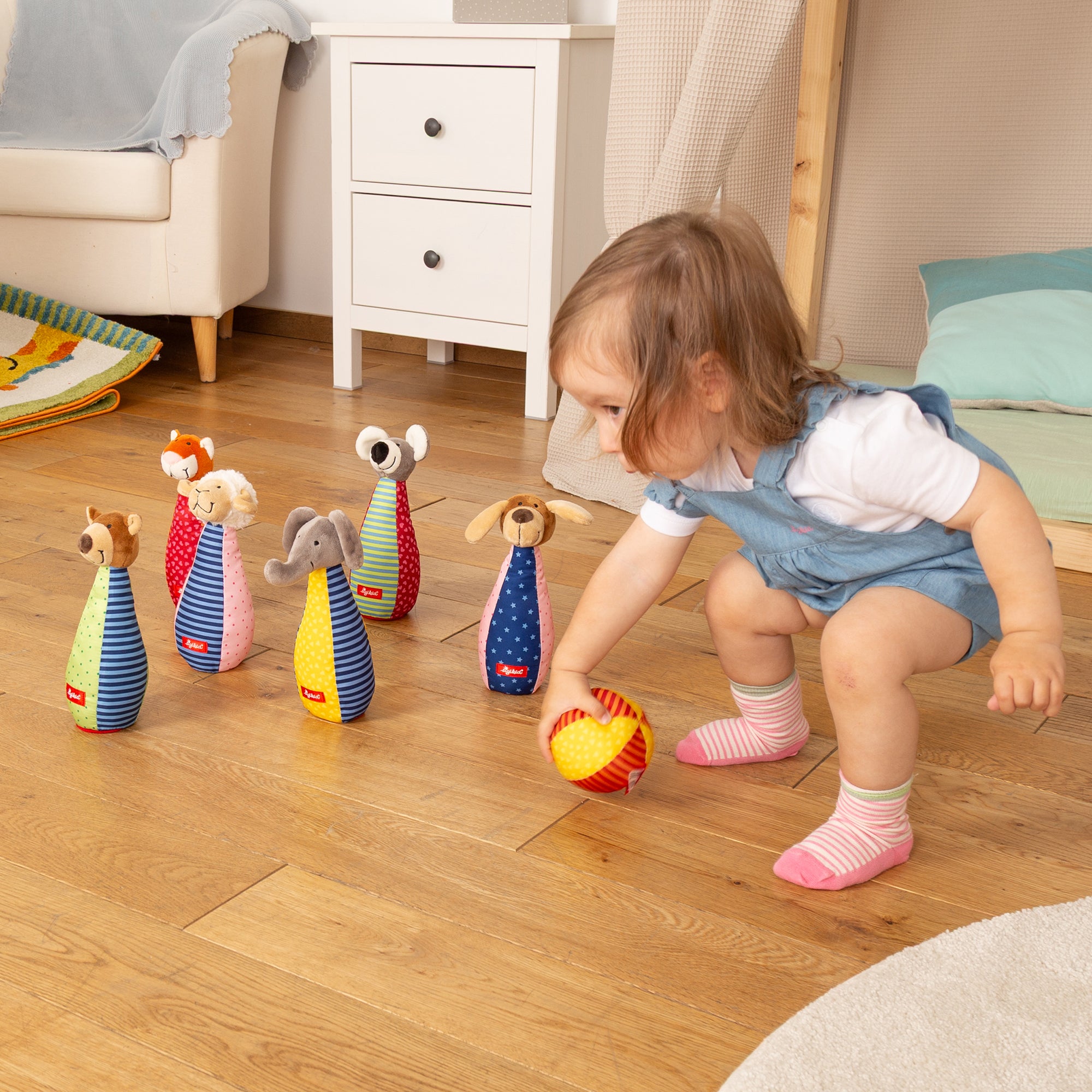 🎳 Sigikid Bowlingset Dierenvriendjes – Spelenderwijs Rollen, Gooien en Lachen
