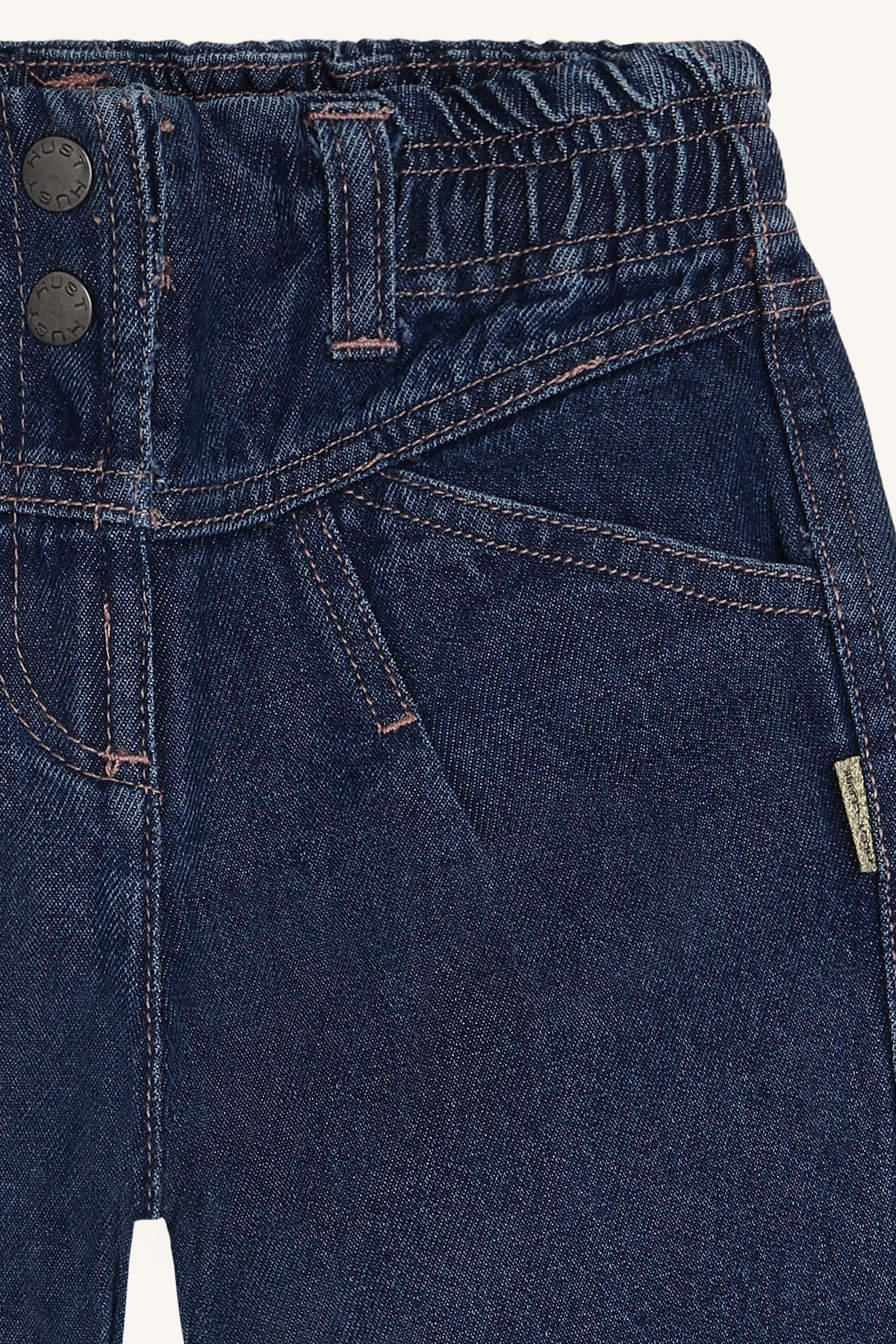 👖 Hust & Claire – Stoere denim jeans met paperbag taille