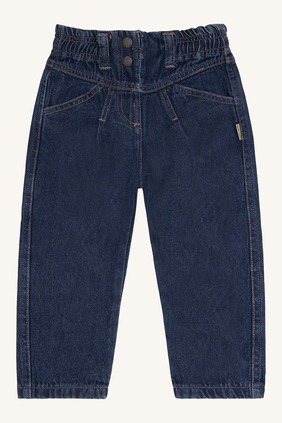 👖 Hust & Claire – Stoere denim jeans met paperbag taille