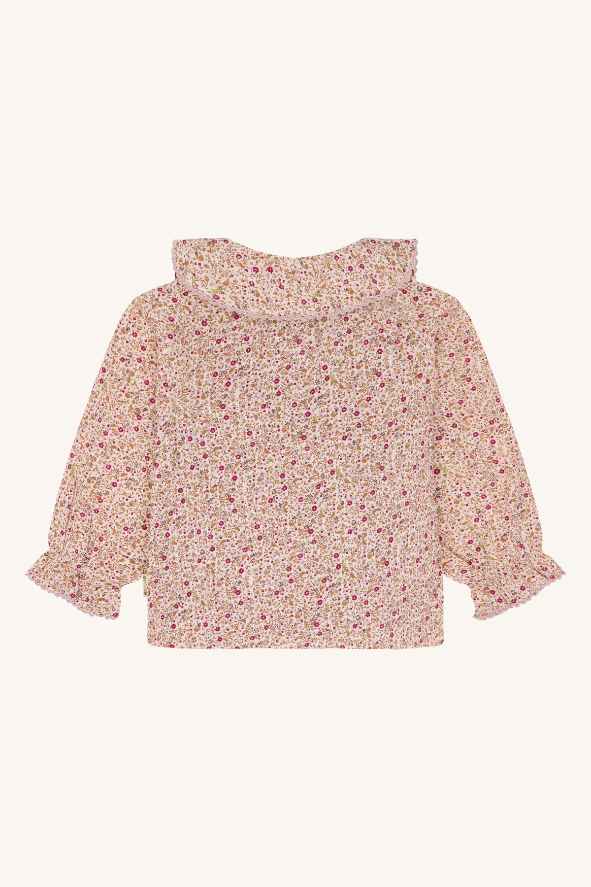 🌸 Hust & Claire – Romantisch bloemenblousje met grote kraag