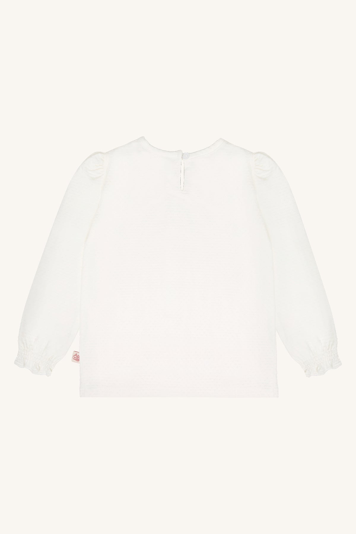 🤍 Hust & Claire Alma longsleeve met pofmouwtjes – Ivory