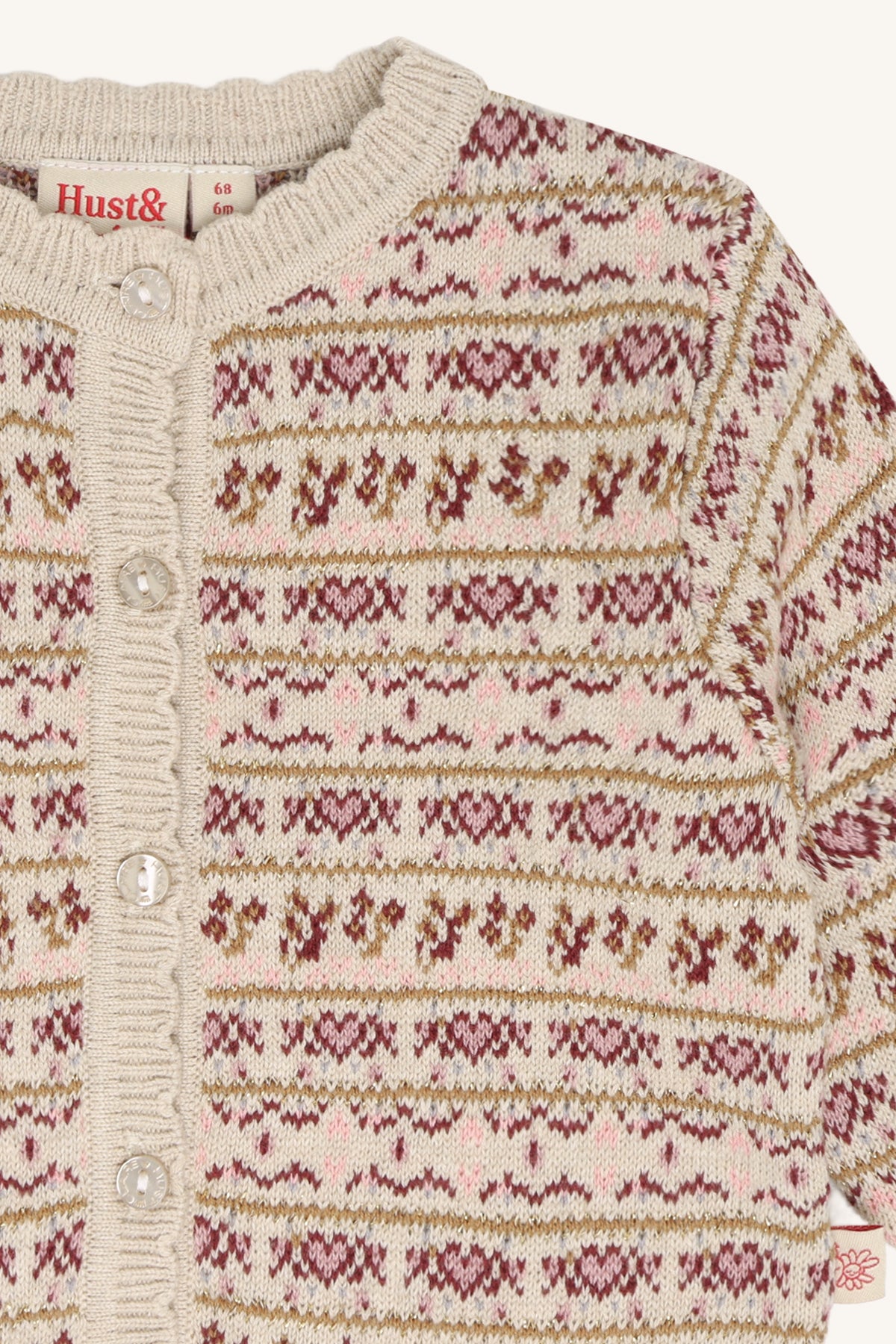 🤎 Hust & Claire Camilla vest Nordic – Old Beige Melange