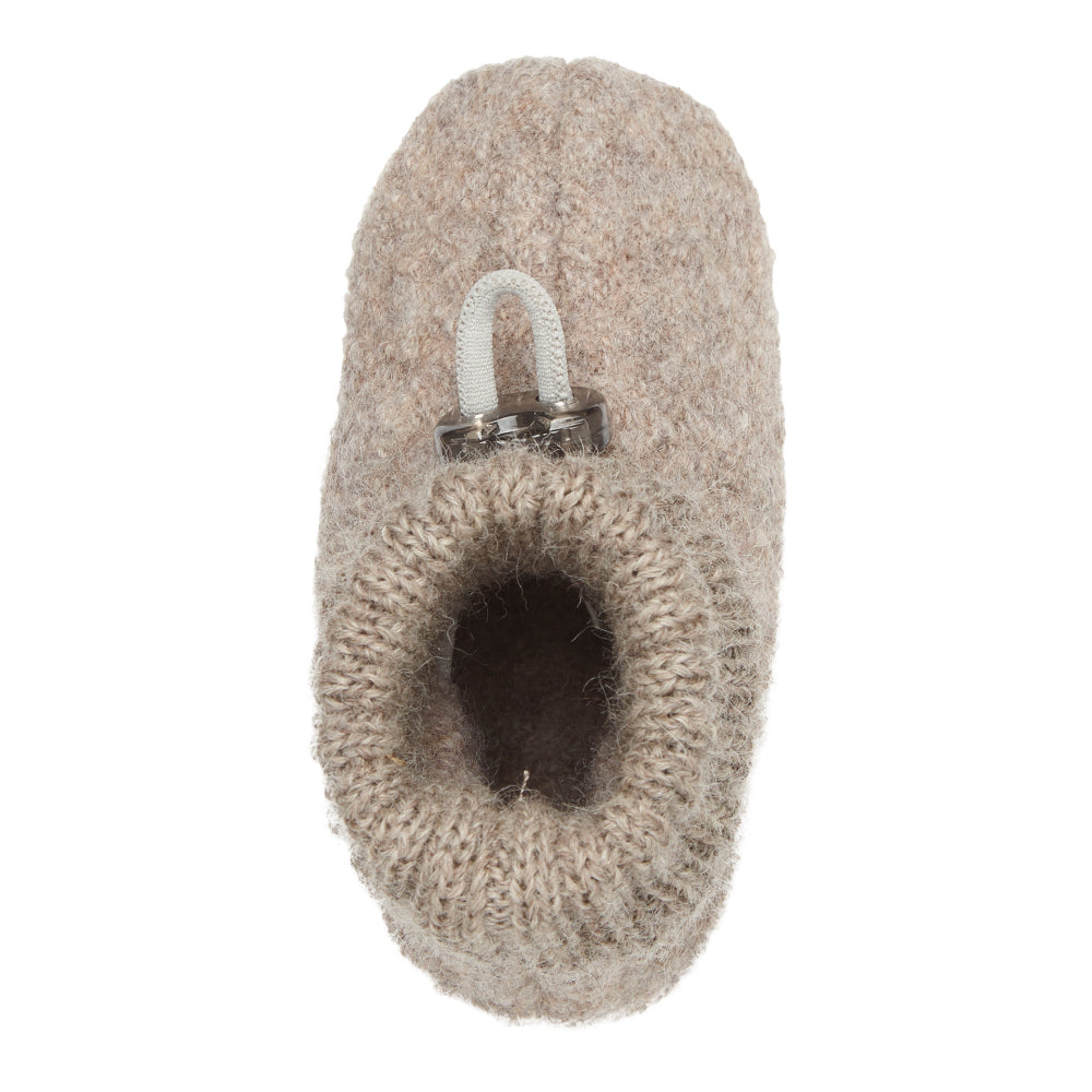 🤎 Bergstein Cozy Baby – Heerlijk warme babyslofjes in Taupe