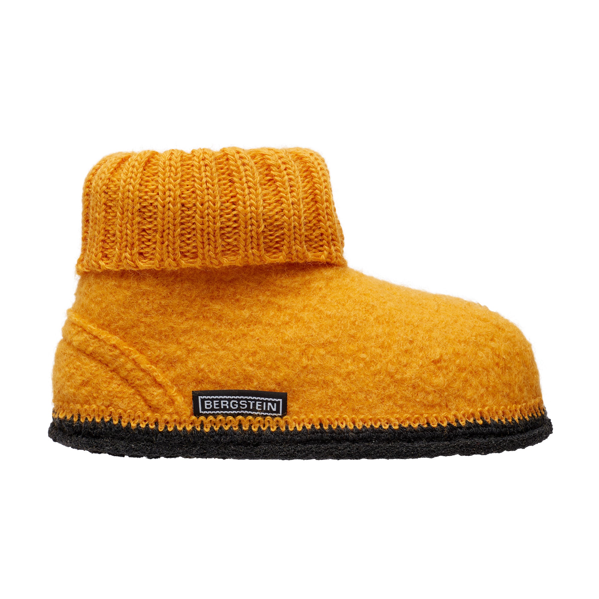 💛 Bergstein Cozy – Heerlijk warme wollen pantoffeltjes in zonnig geel