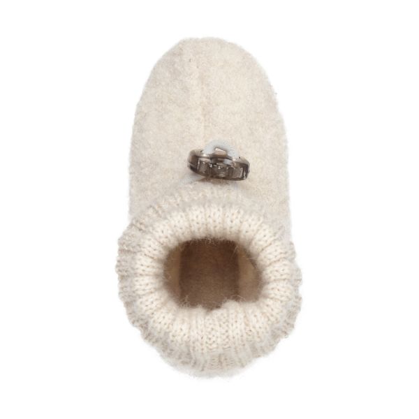 🤍 Bergstein Cozy Baby – Heerlijk warme babyslofjes in Cream