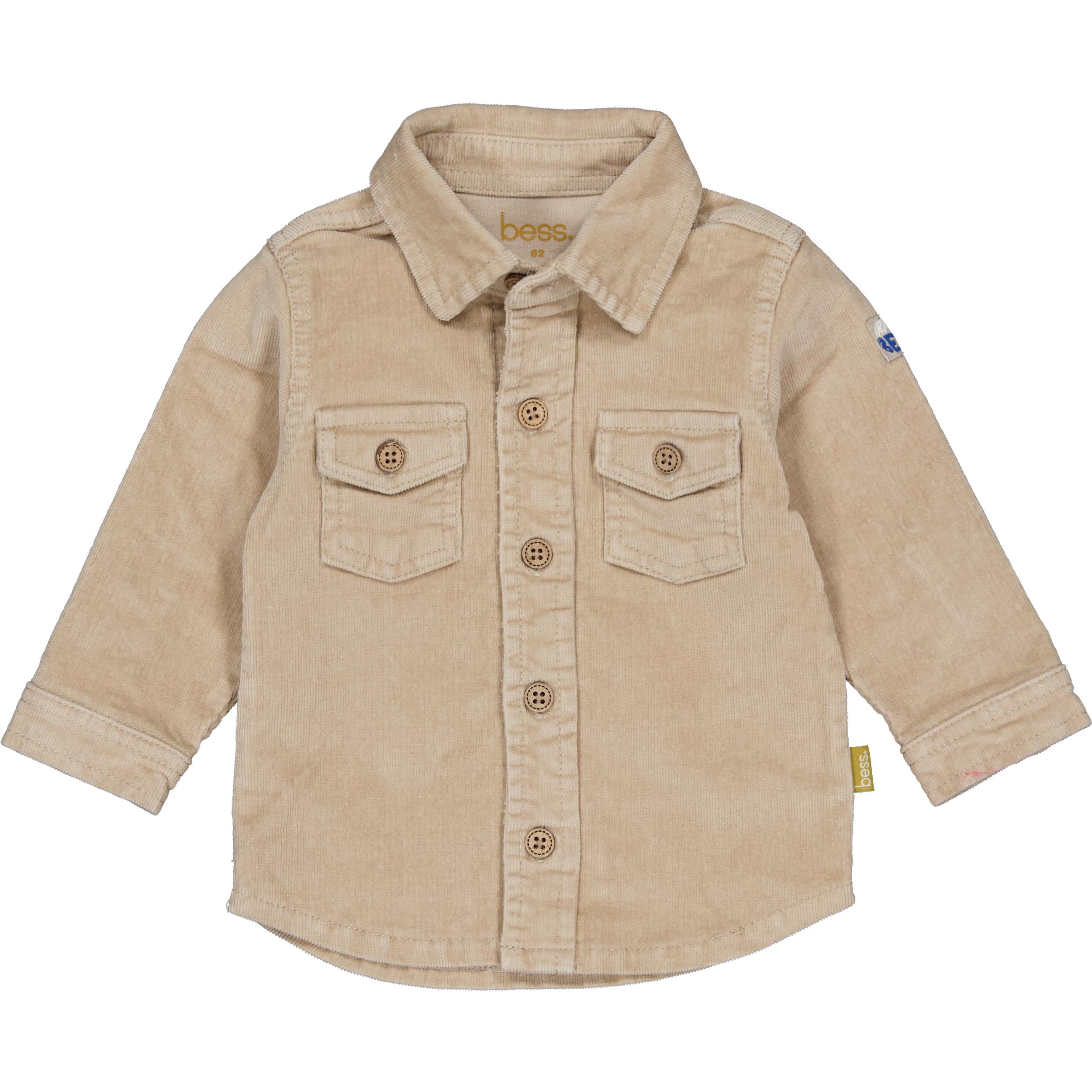 🤎 BESS Baby Rib Overhemd Soft Sand – Stoer & stijlvol