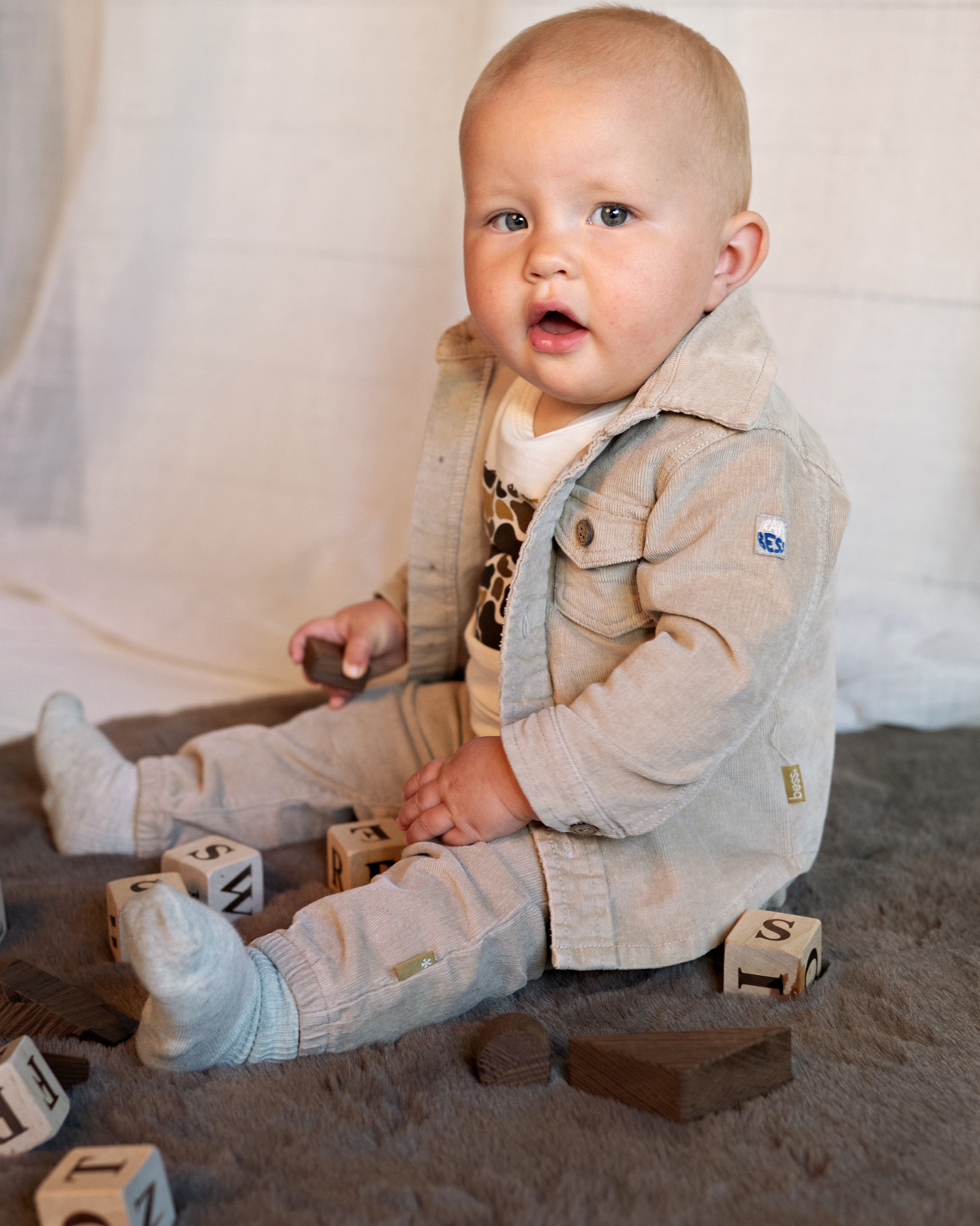 🤎 BESS Baby Rib Overhemd Soft Sand – Stoer & stijlvol