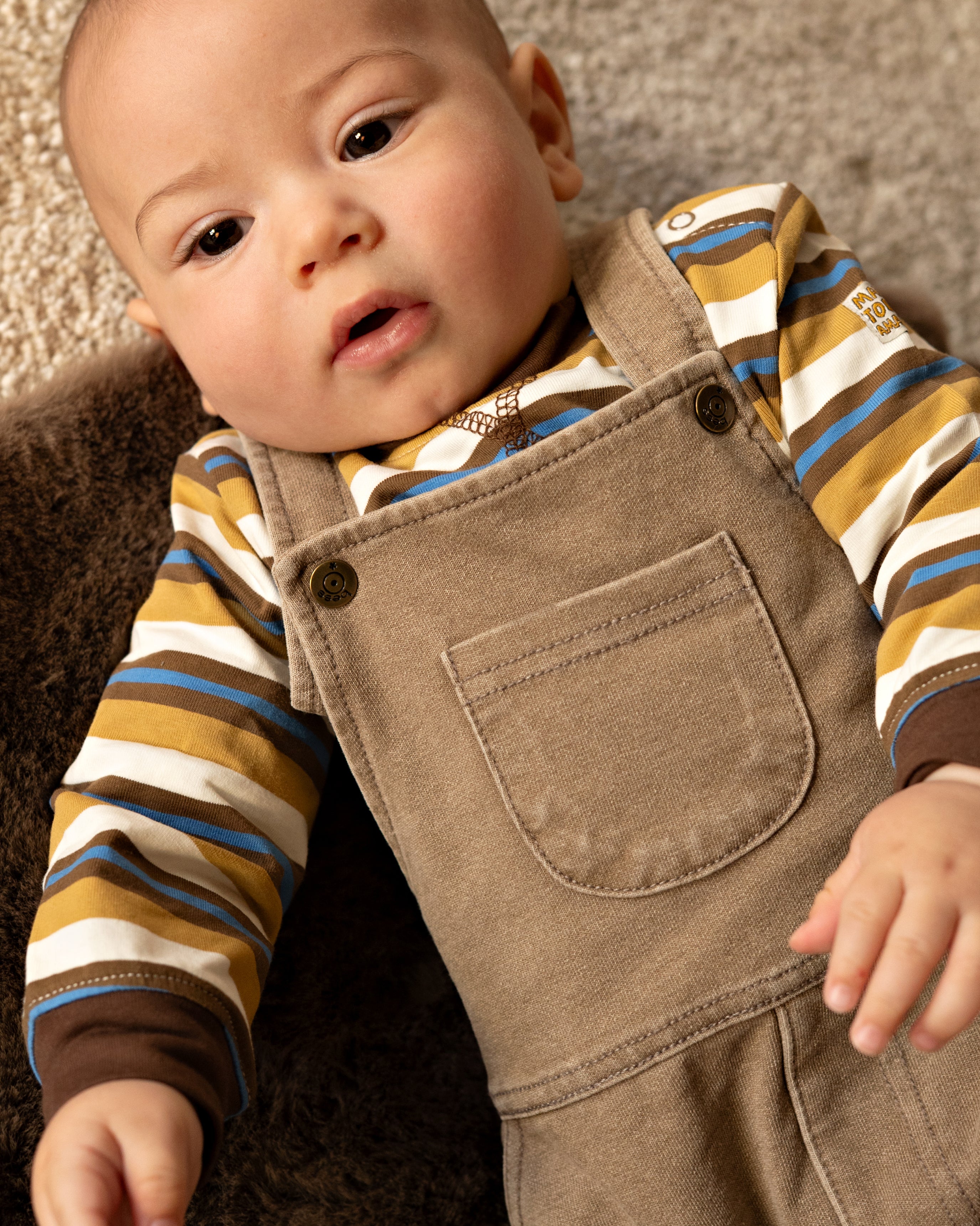 🤎 BESS Baby Salopette Adventure – Zandbruin