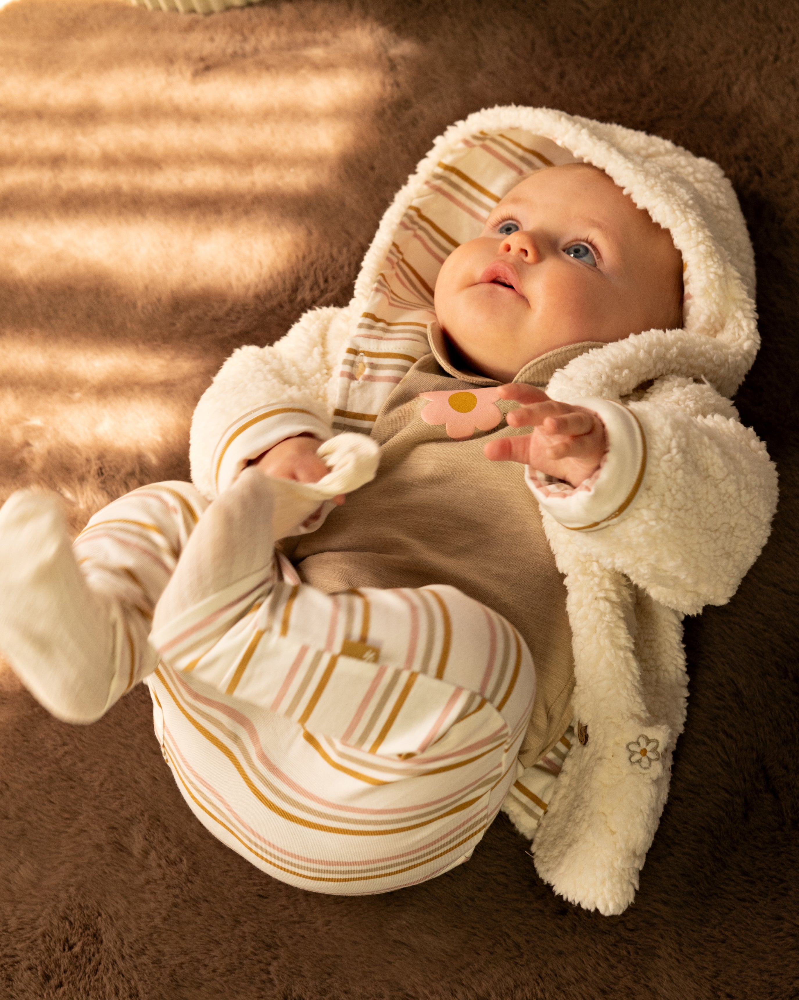 🌸 BESS Baby Teddyjasje Bloom – Ecru