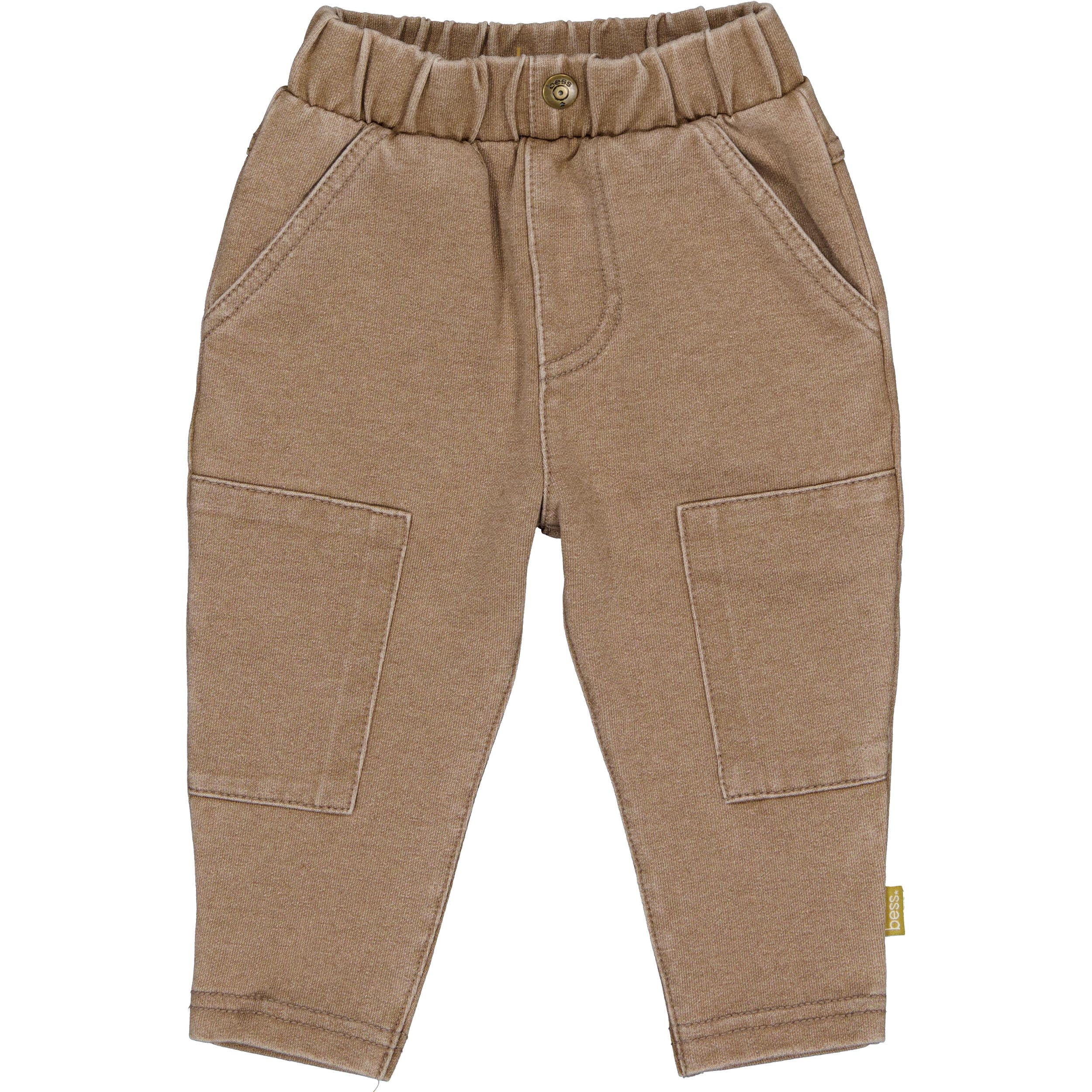 🤎 BESS Baby Cargo Broek – Vintage Taupe