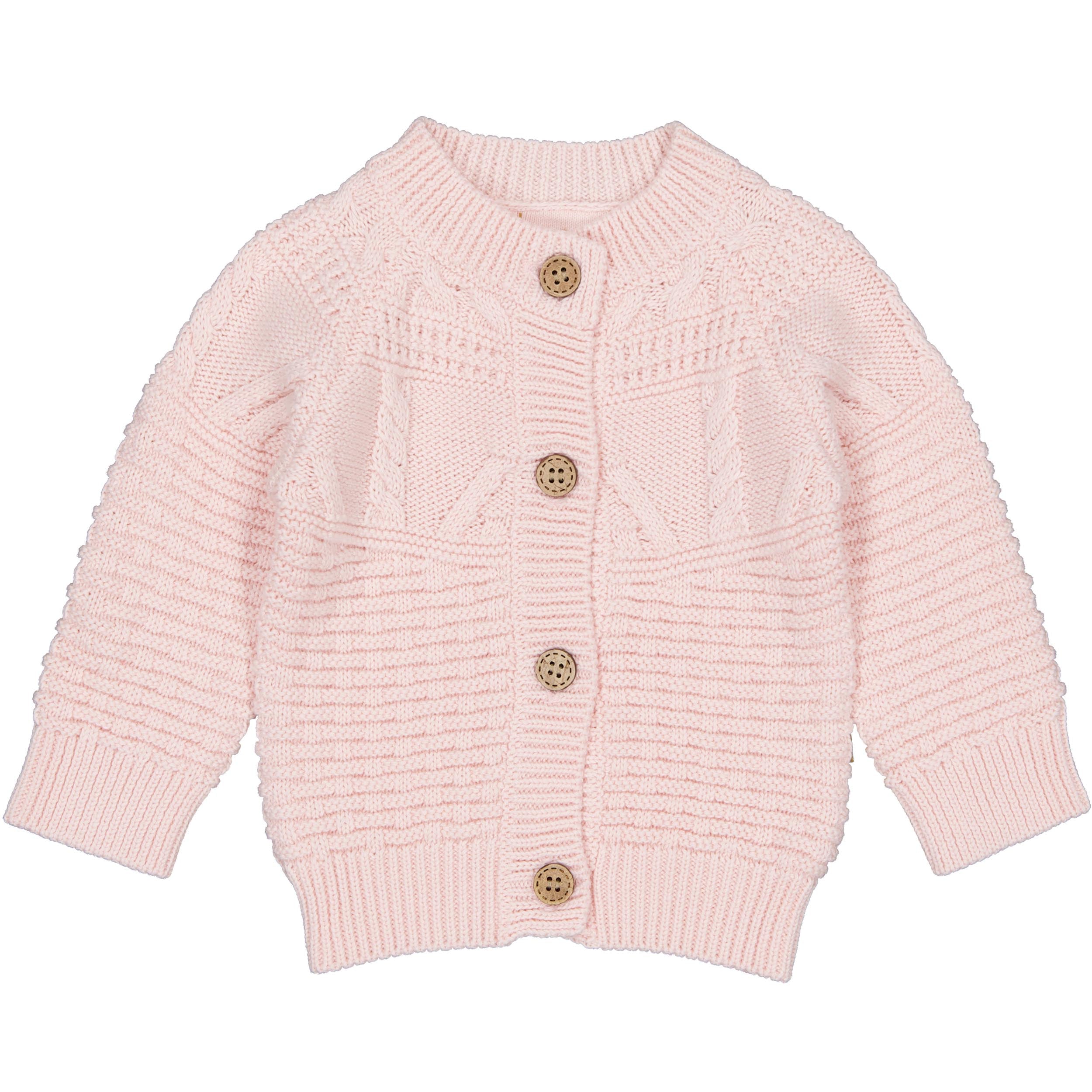 🌸 BESS Baby Gebreid Vestje Zachtroze – Sweet Knit