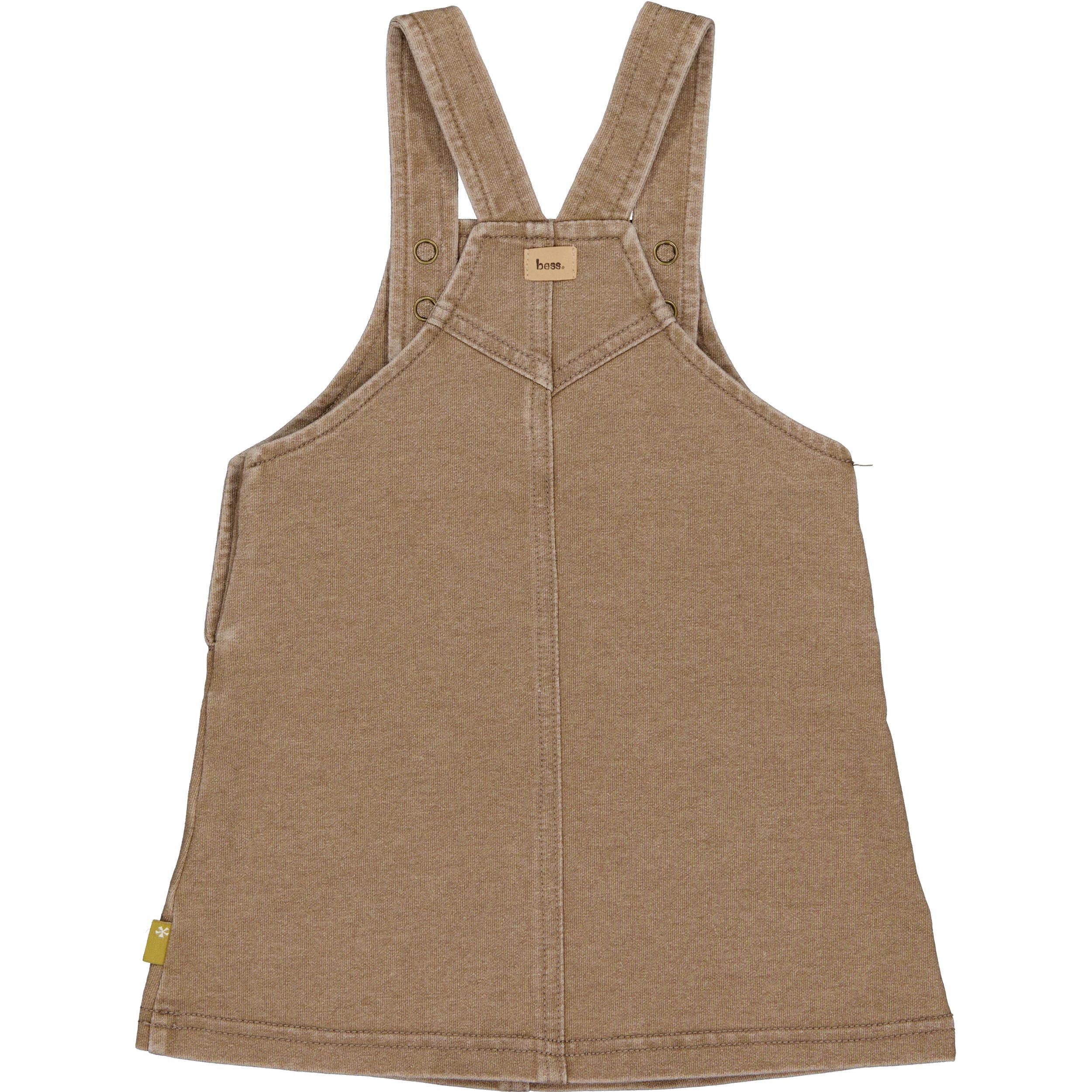 🌸 BESS Meisjes Jurkje Taupe – Little Flower