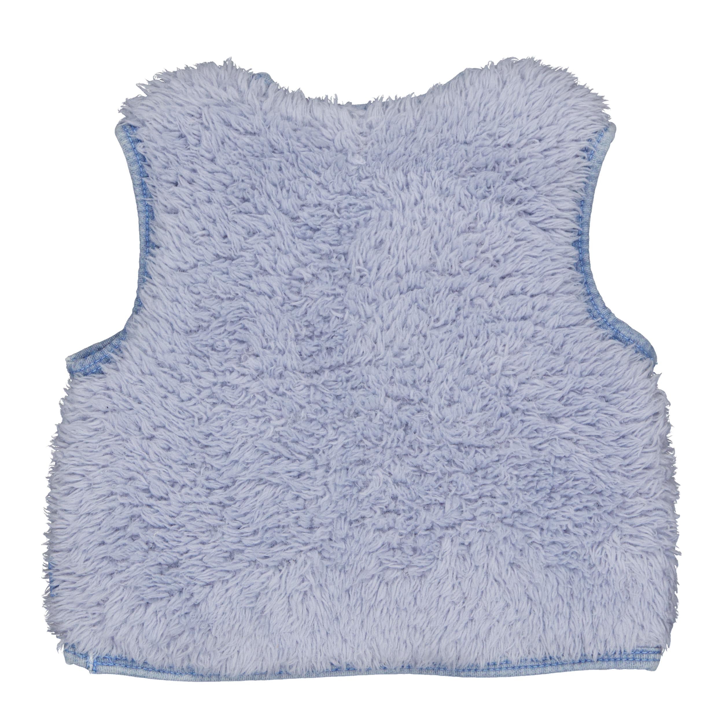 BESS fluffy babygilet Alice – Soft Blue