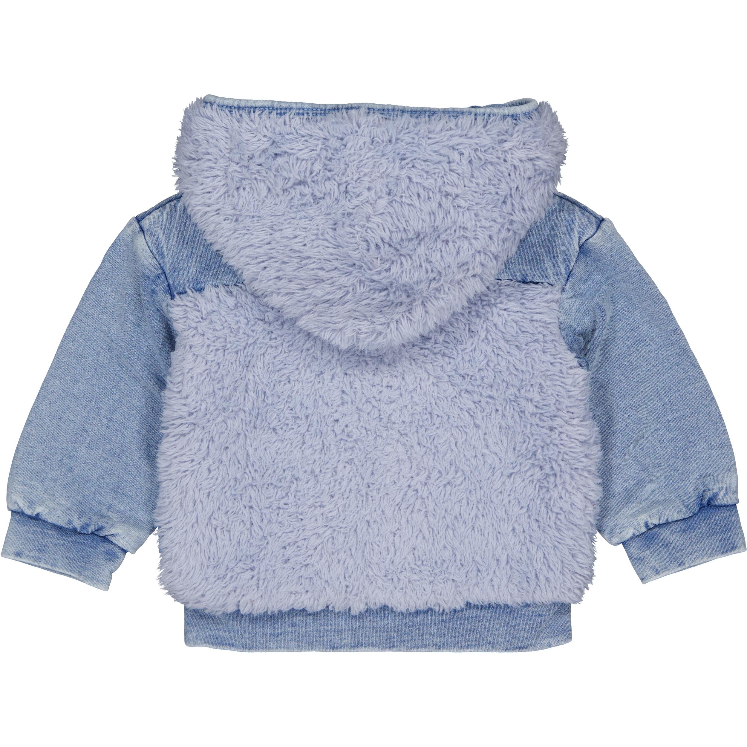 BESS fluffy babyjasje Alina – Soft Blue