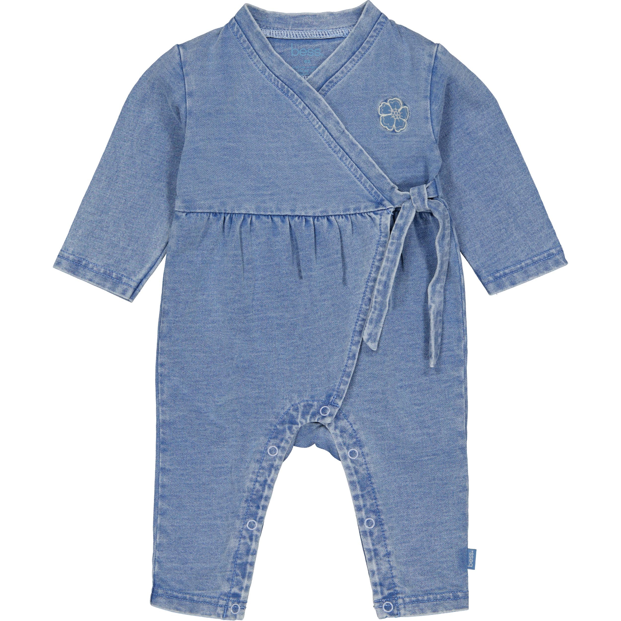 BESS baby jumpsuit Amelie – Denim Blue