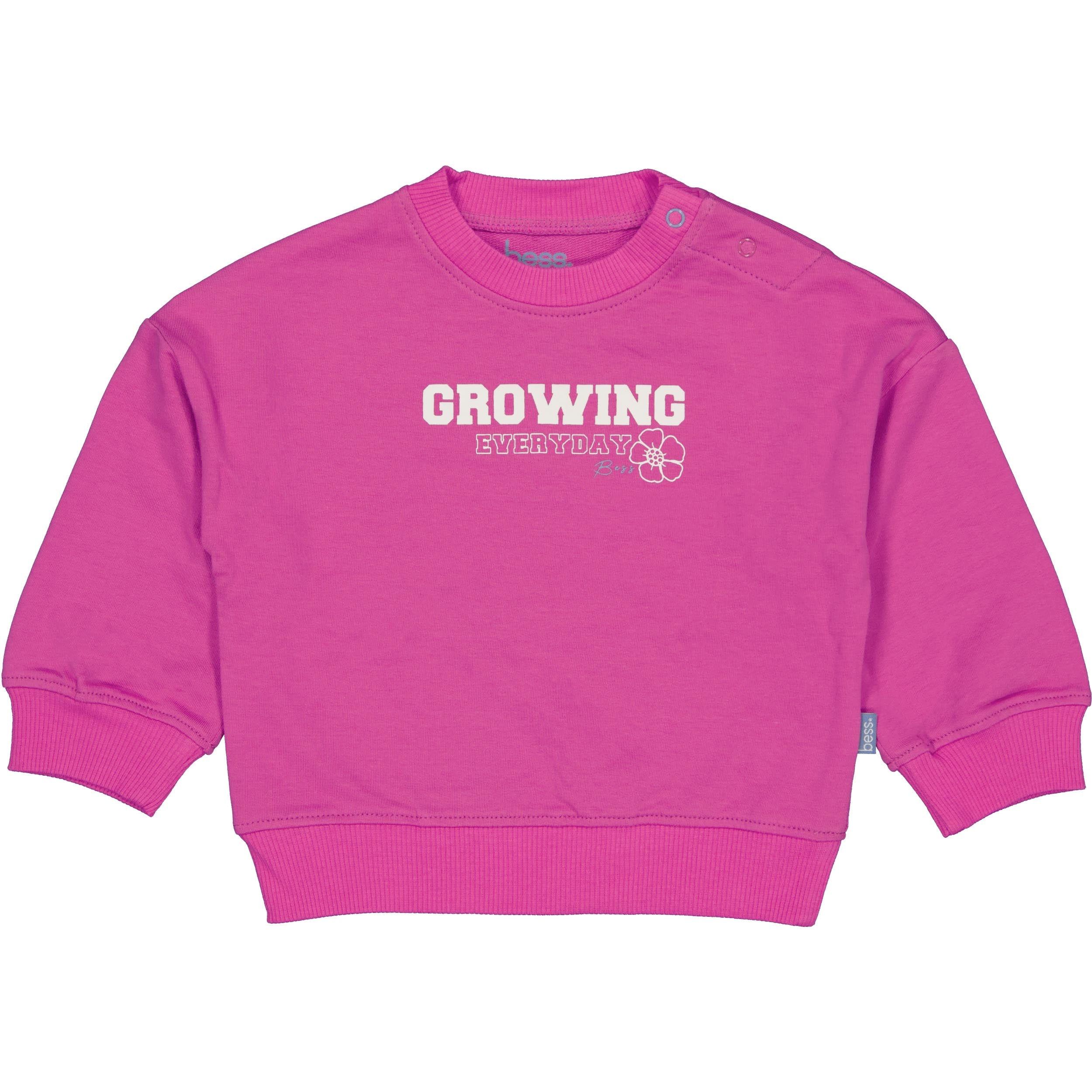 🌸 BESS sweater Anita – Fuchsia Growing Everyday