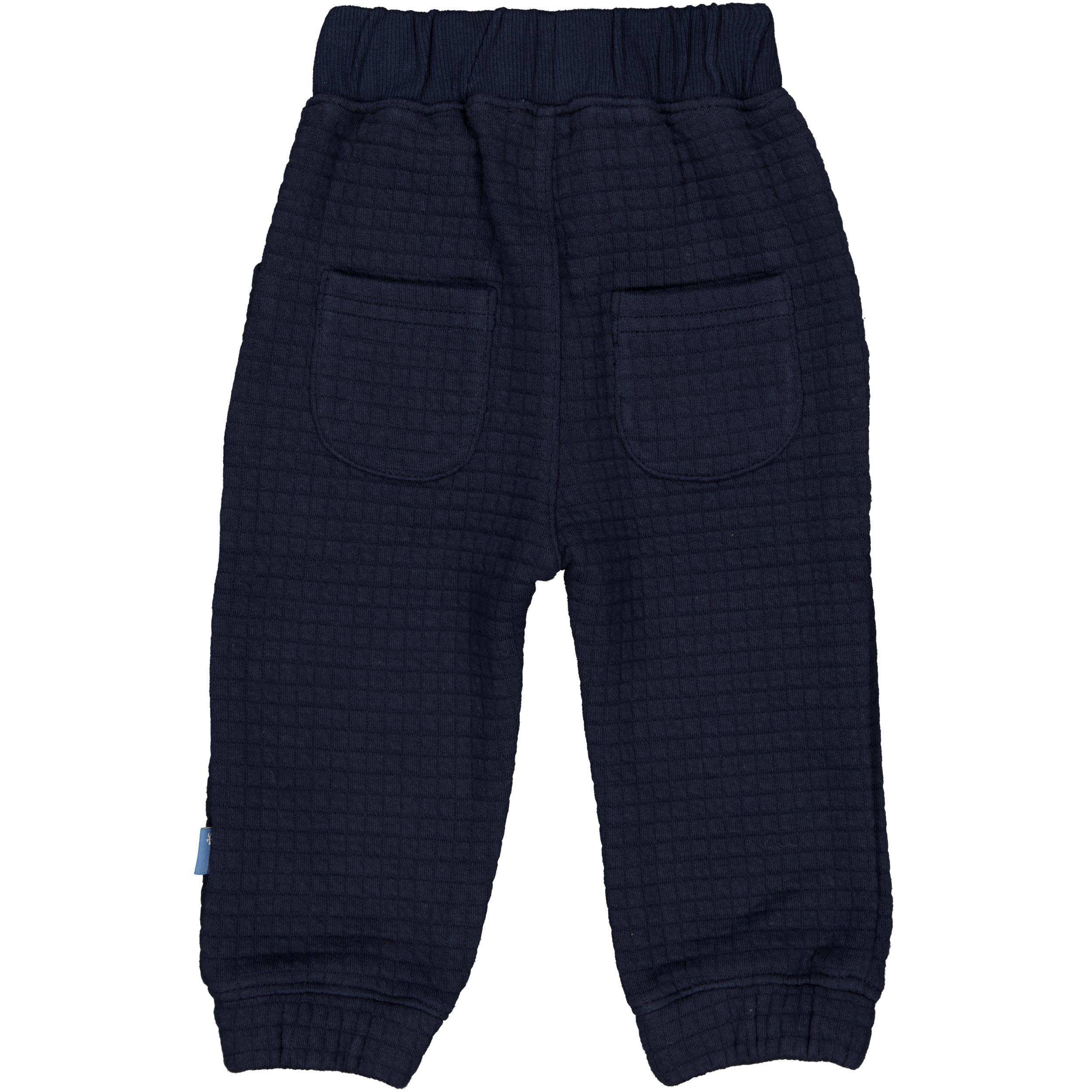 💙 BESS joggingbroek Arend – Donkerblauw met structuur