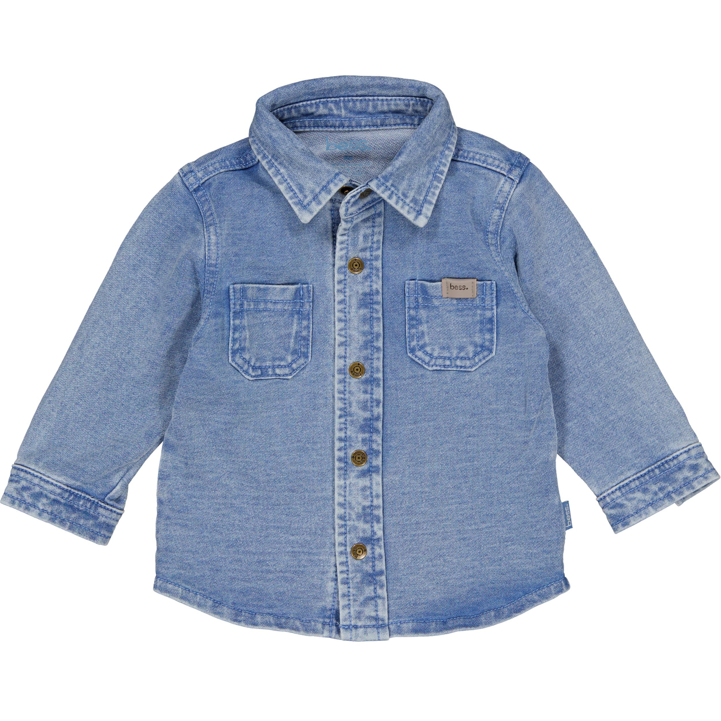 💙 BESS hemdje Arian – Denimlook blauw